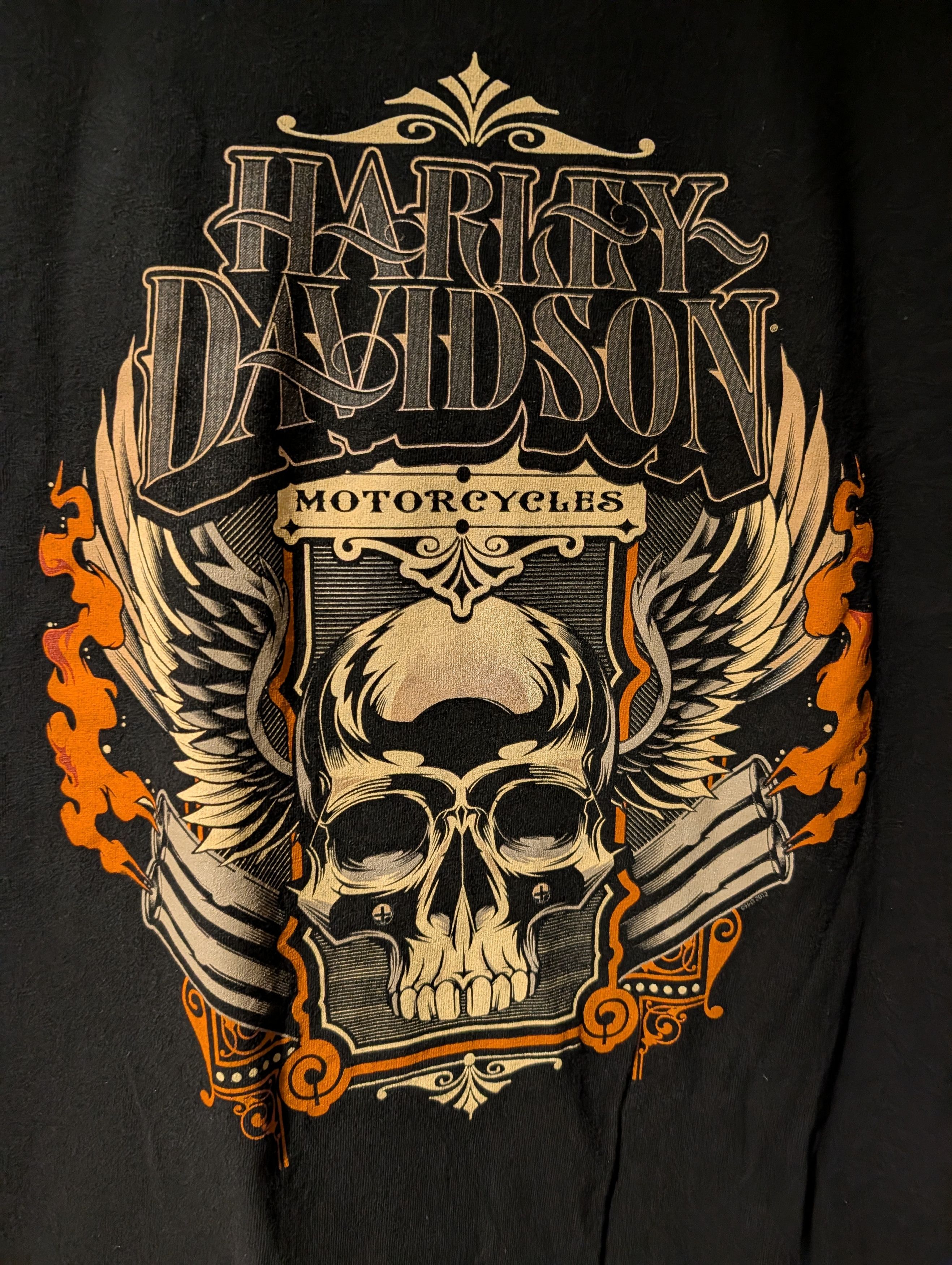 Harley Davidson Vintage 2012 Harley Davidson Motorcycle Pennsylvania T-Shirt Size US L / EU 52-54 / 3 - 2 Thumbnail