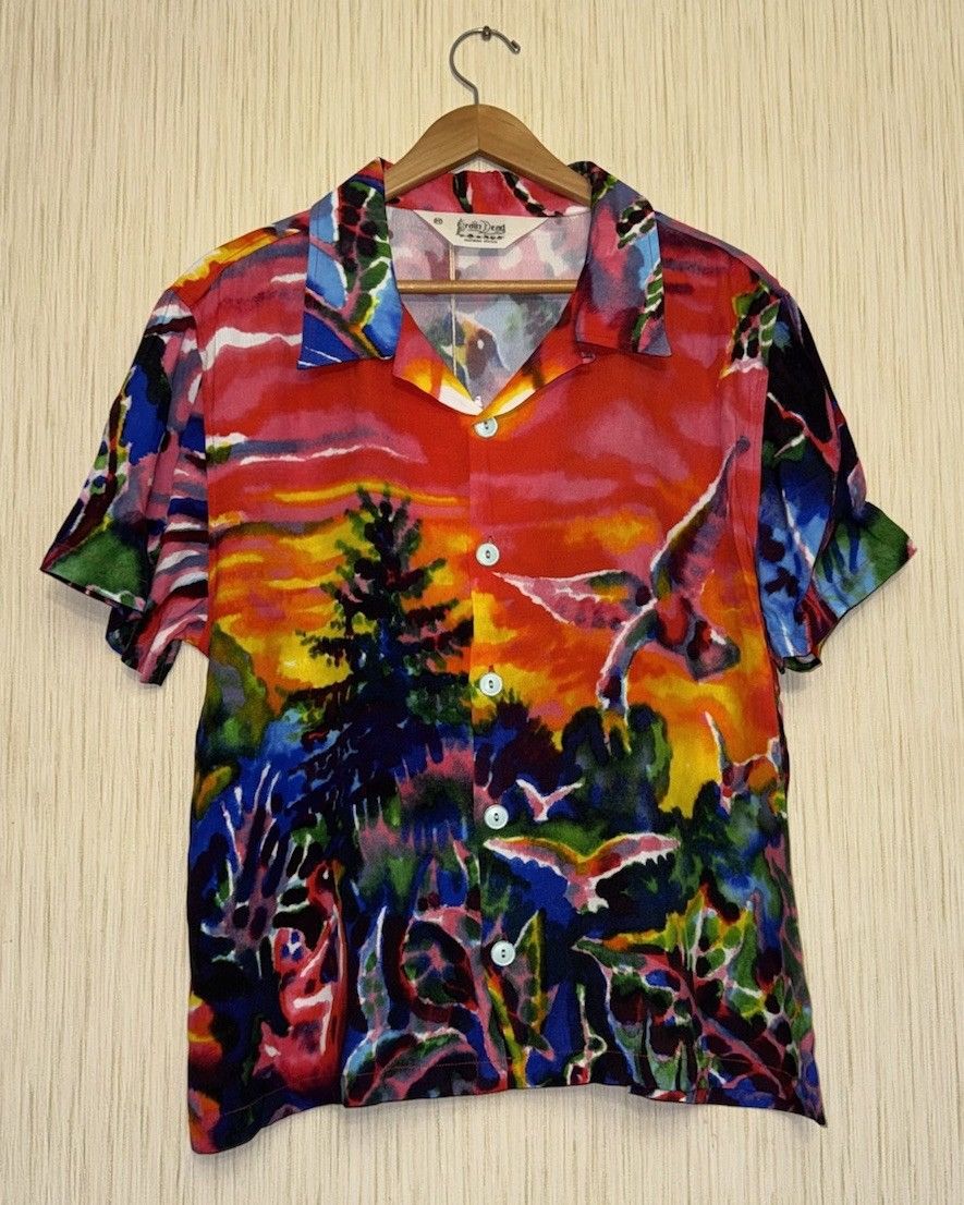 BRAIN DEAD Forgotten forest Button shirt NEW M Hawaiian S/S