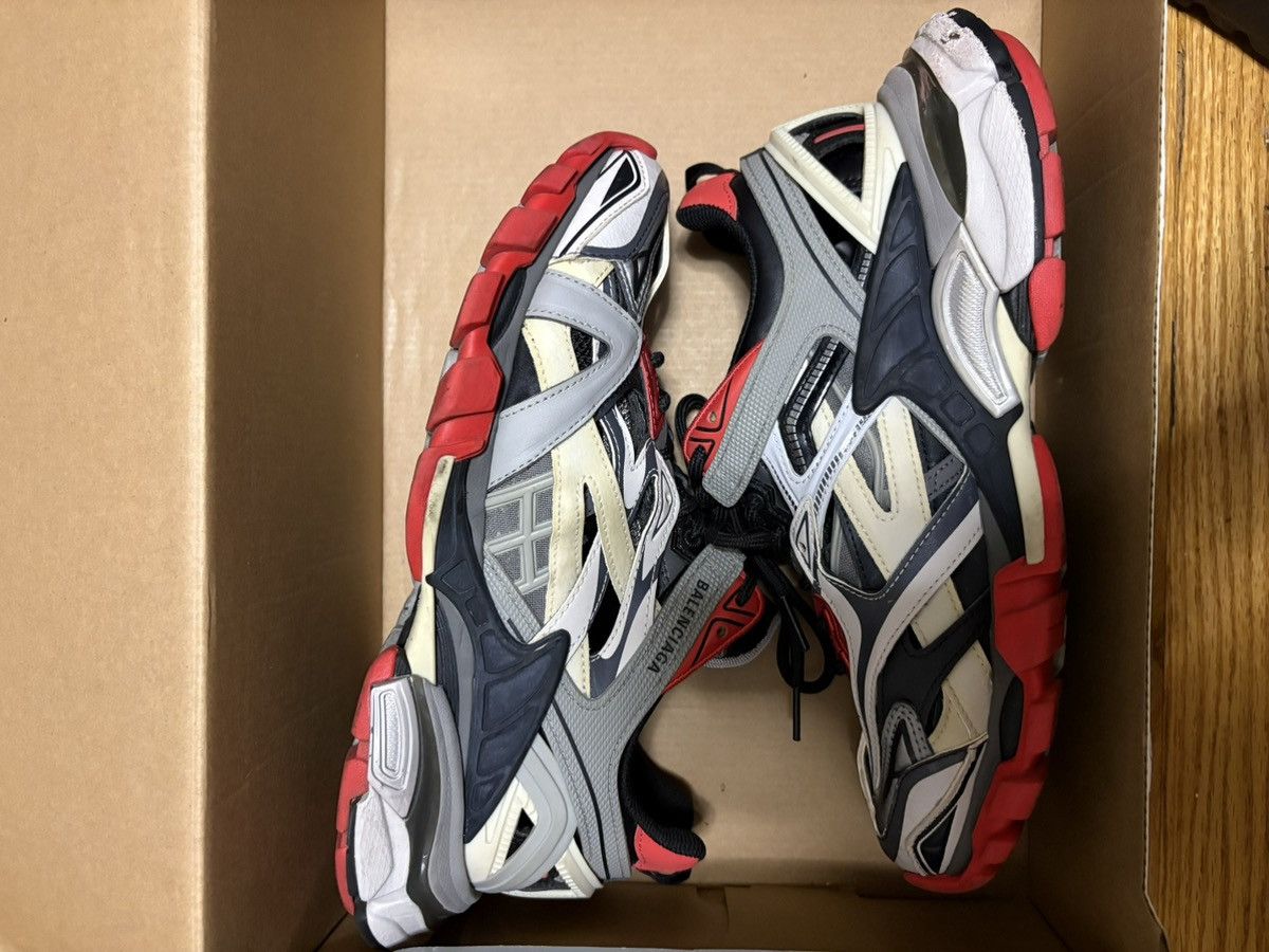 Balenciaga Balenciaga Track 2 Sneakers In Black Red Grey Polyurethane Size US 7 / EU 40 - 3 Thumbnail