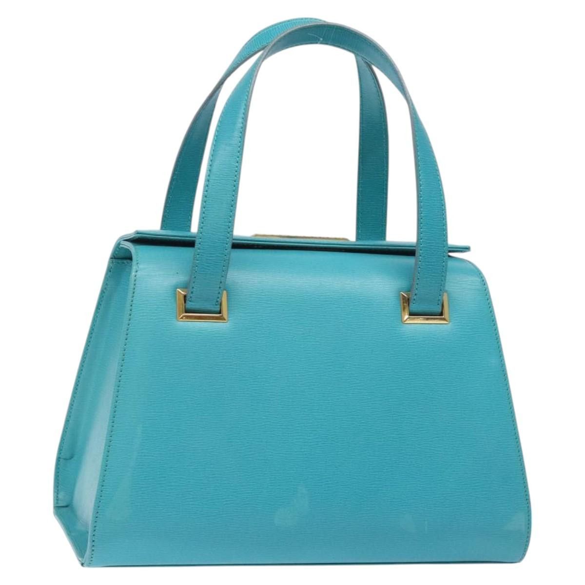 Dior DIOR Hand Bag Leather Blue Gold Size ONE SIZE - 1 Thumbnail