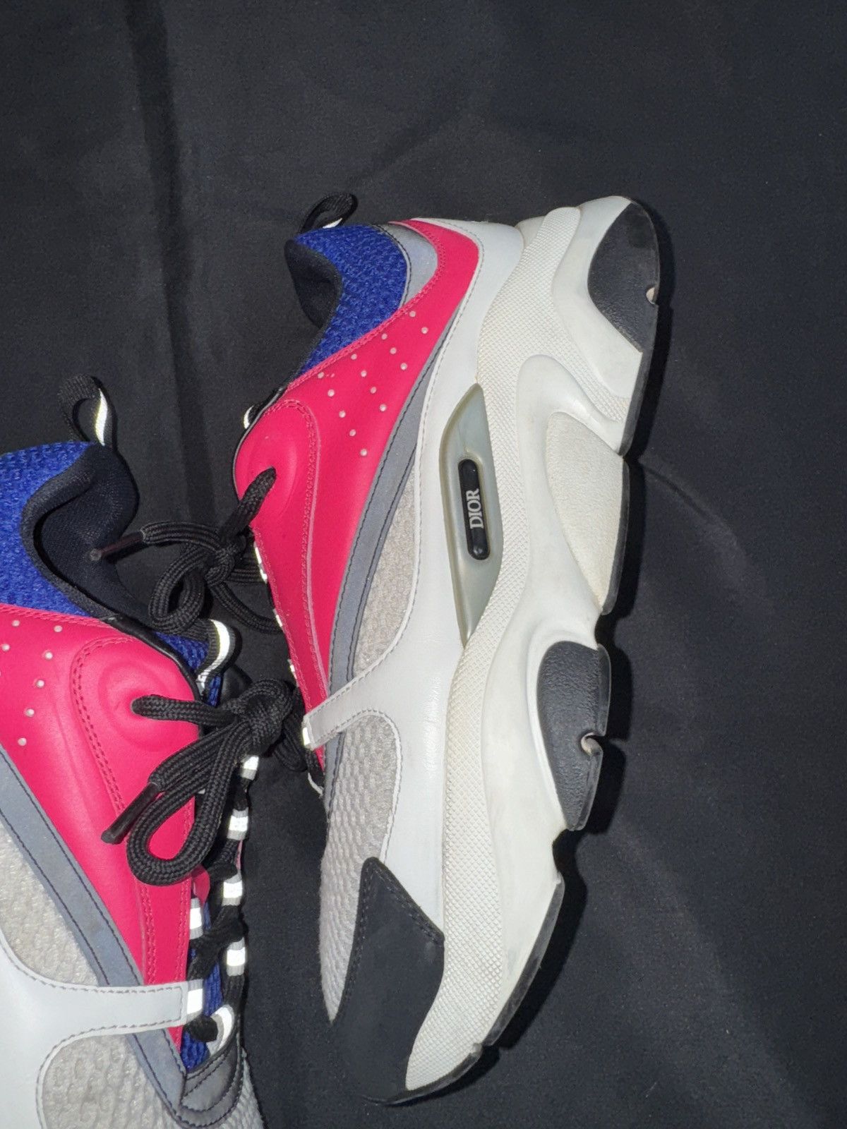Dior Dior B22 Pink/Blue Sneakers - Size 42 Size US 9 / EU 42 - 3 Thumbnail