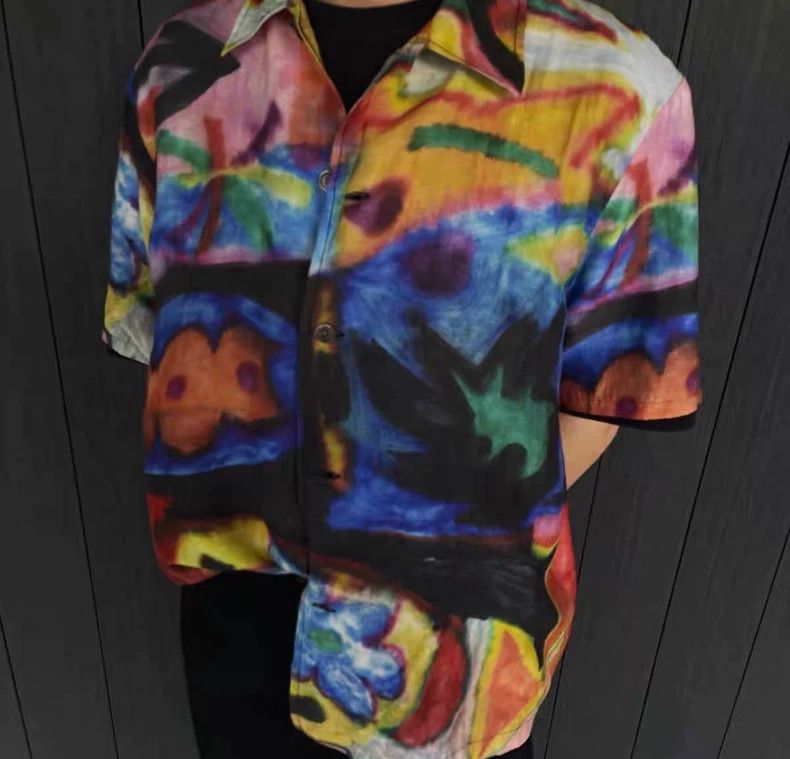 Our Legacy our legacy size 48 Landscape painting short-sleeved shirt 2 Size US M / EU 48-50 / 2 - 1 Thumbnail