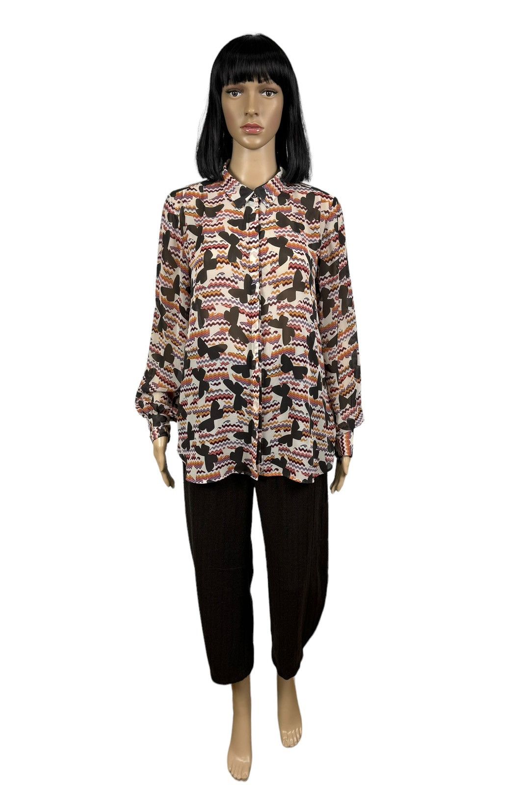 Missoni Missoni Lindex Multicolor Printed Blouse size 42 Size M / US 6-8 / IT 42-44 - 2 Thumbnail