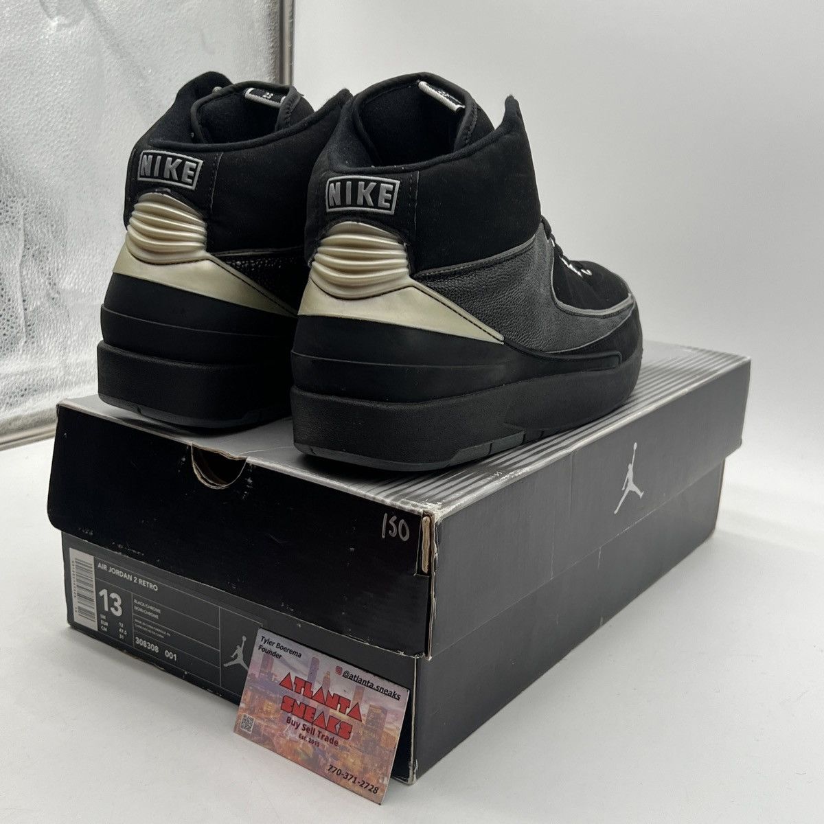 Jordan Brand Air Jordan 2 Black Crome Size US 13 / EU 46 - 5 Thumbnail