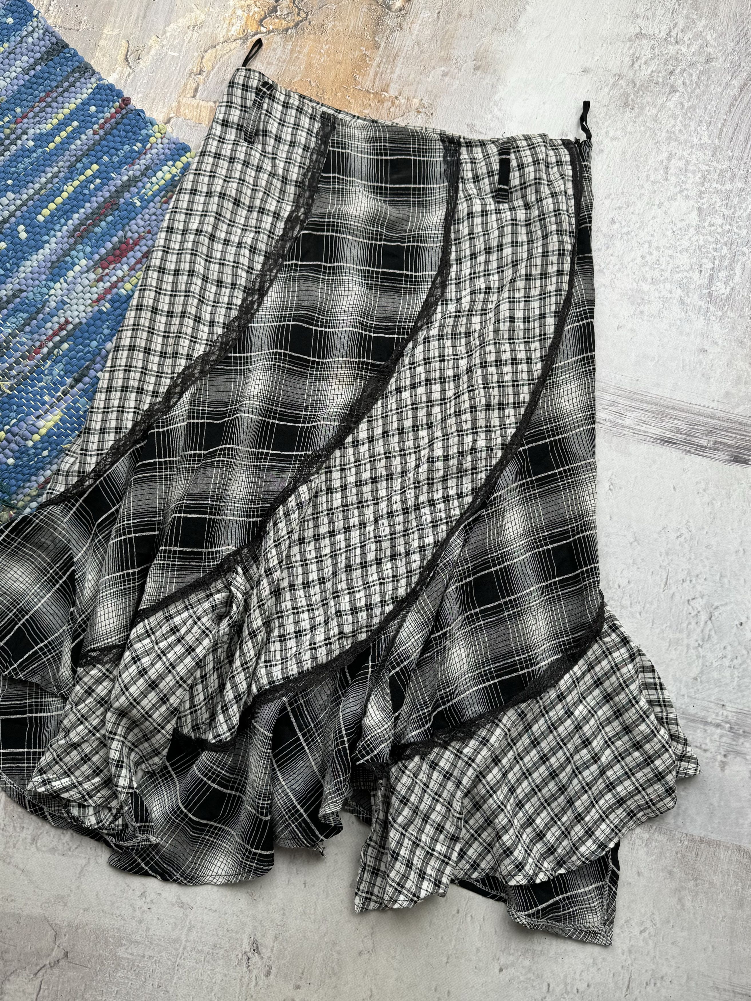 Vintage Vintage Flare Skirt A290D15(111) Size 30" / US 8 / IT 44 - 3 Thumbnail