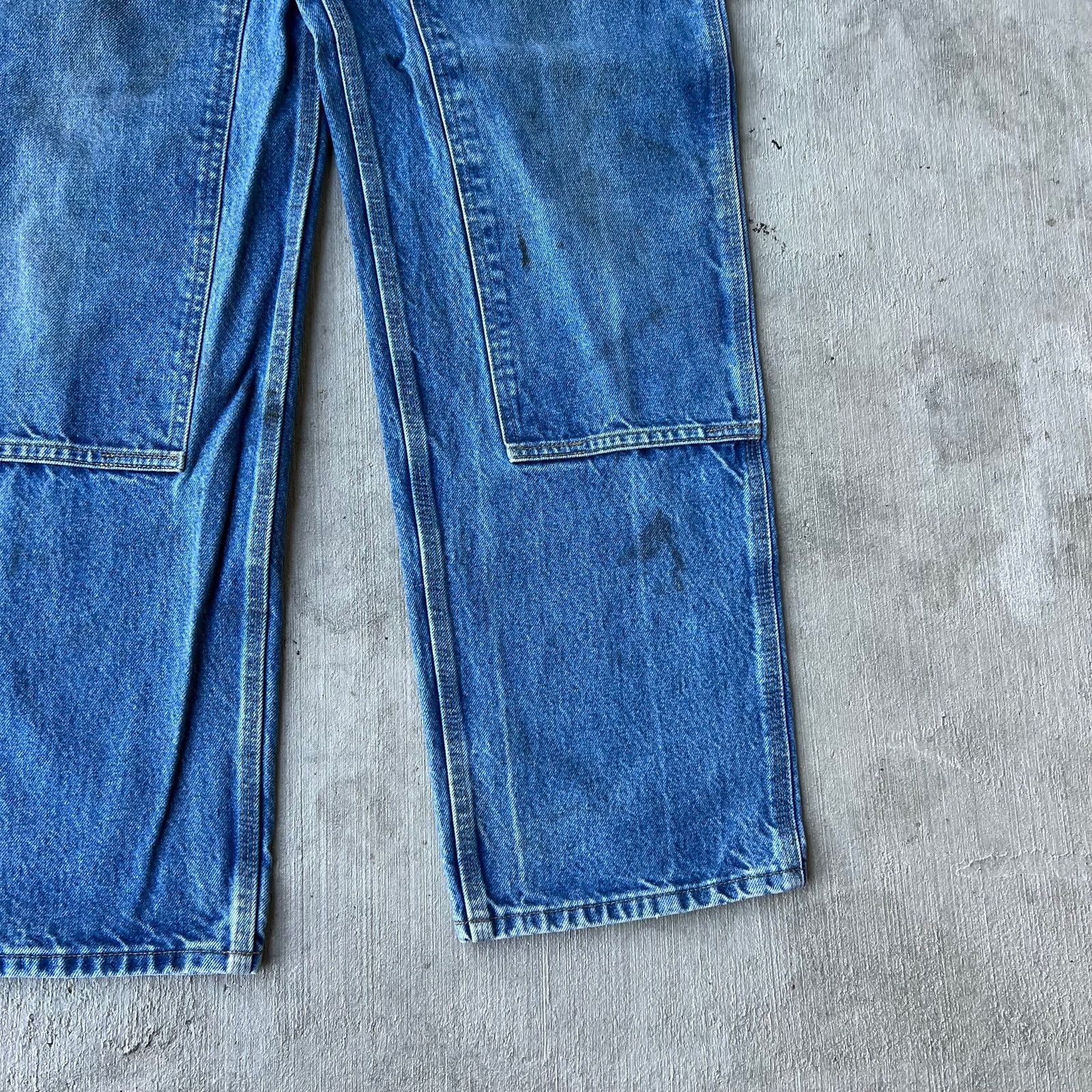 Carhartt × Vintage Carhartt denim blue jeans double knee work carpenter pants Size US 31 - 3 Thumbnail