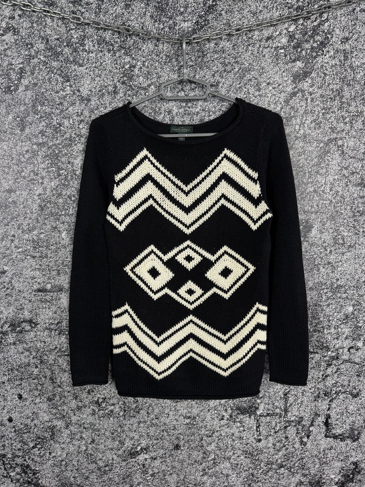 Ralph Lauren LRL Lauren Jeans Co Ralph Lauren Knit Sweater Aztec Pattern Size M / US 6-8 / IT 42-44 - 1 Thumbnail