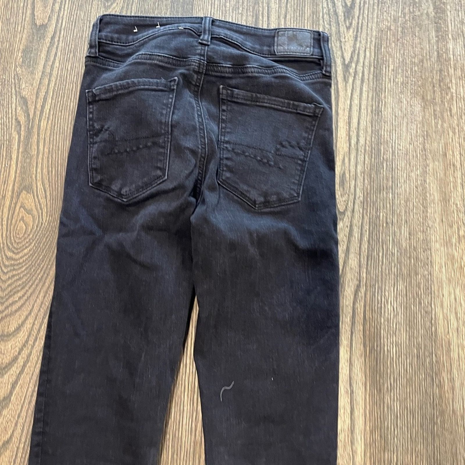 American Eagle Outfitters American Eagle Skinny Jeans High Rise Next Level Black 2 Size 26" / US 2 / IT 38 - 11 Thumbnail