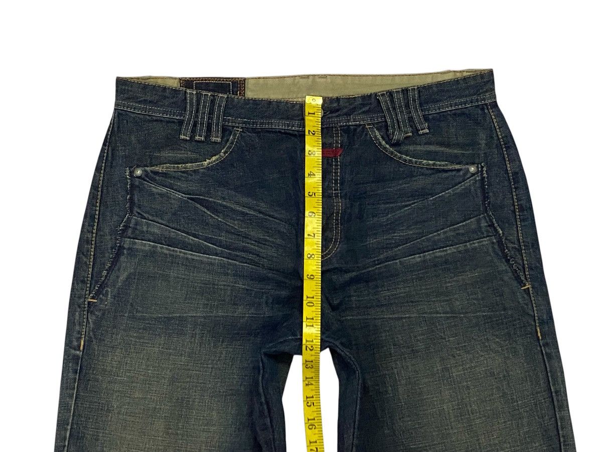 Marithe + Francois Girbaud Marithe Francois Girbaud Distressed Wide Leg Denim Pants Size US 36 / EU 52 - 16 Thumbnail