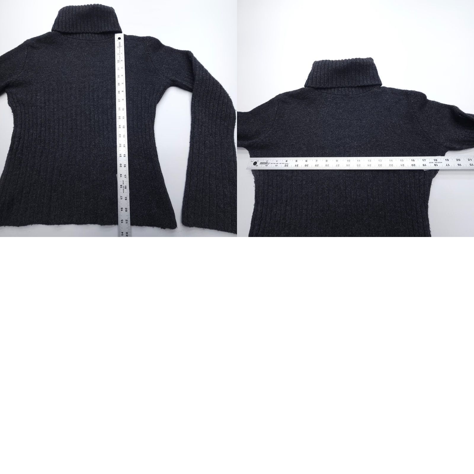 Vintage Post Card Wool Cashmere Blend Turtleneck Sweater Size Medium Luxury Italy Apres Women Short Sleeve? Size M / US 6-8 / IT 42-44 - 8 Thumbnail