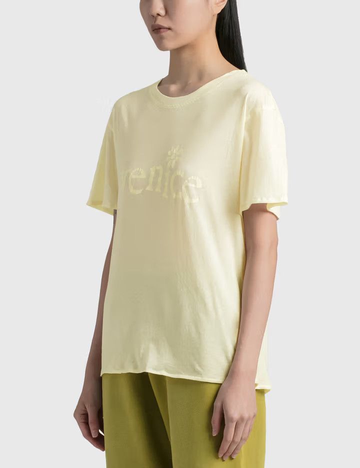 ERL o1mle0125 Unisex Venice Knit T-Shirt in Off White Size XL / US 12-14 / IT 48-50 - 2 Thumbnail
