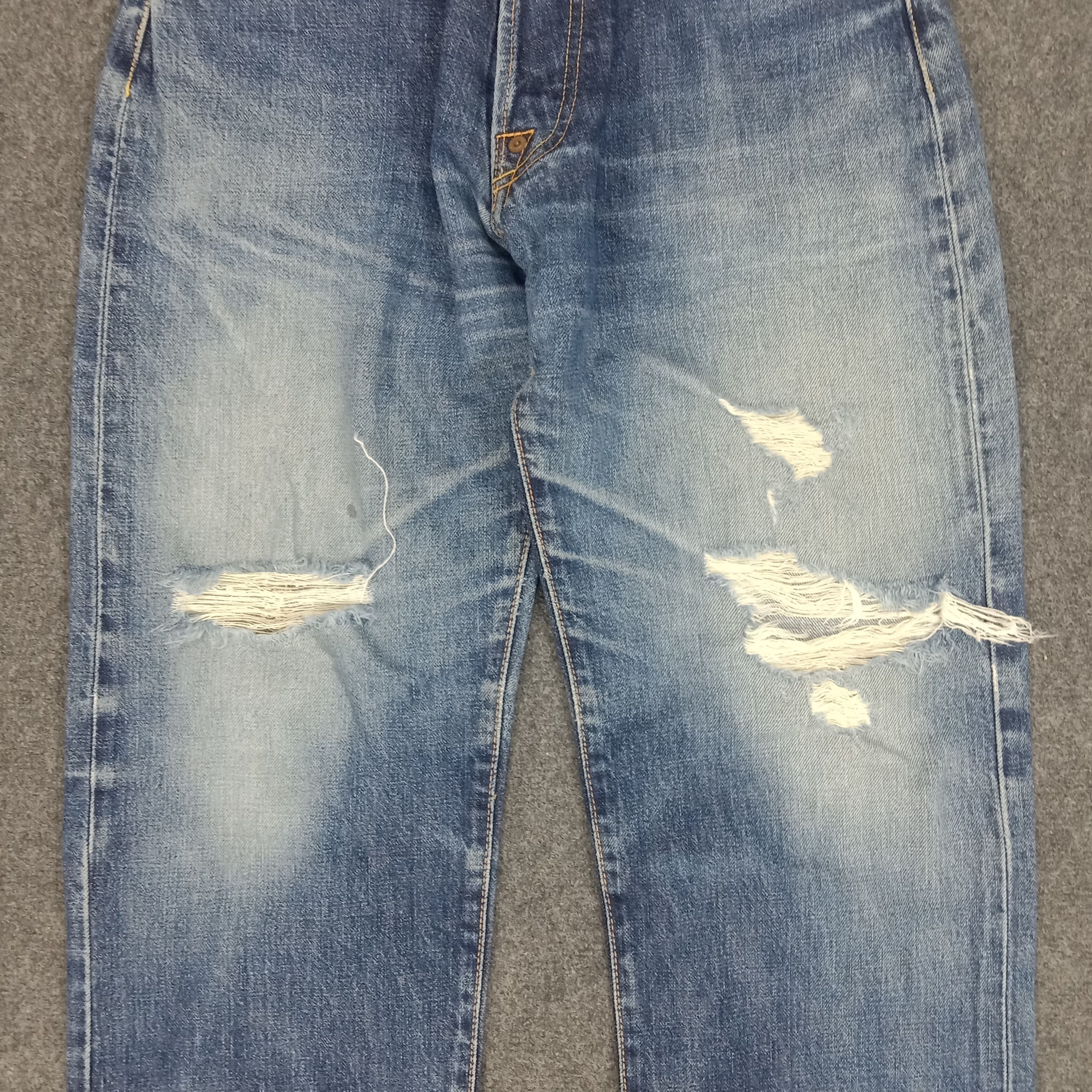 Evisu × Vintage Evis Japanese Brand Daicock Custom Art Denim Jeans Size US 28 / EU 44 - 7 Thumbnail