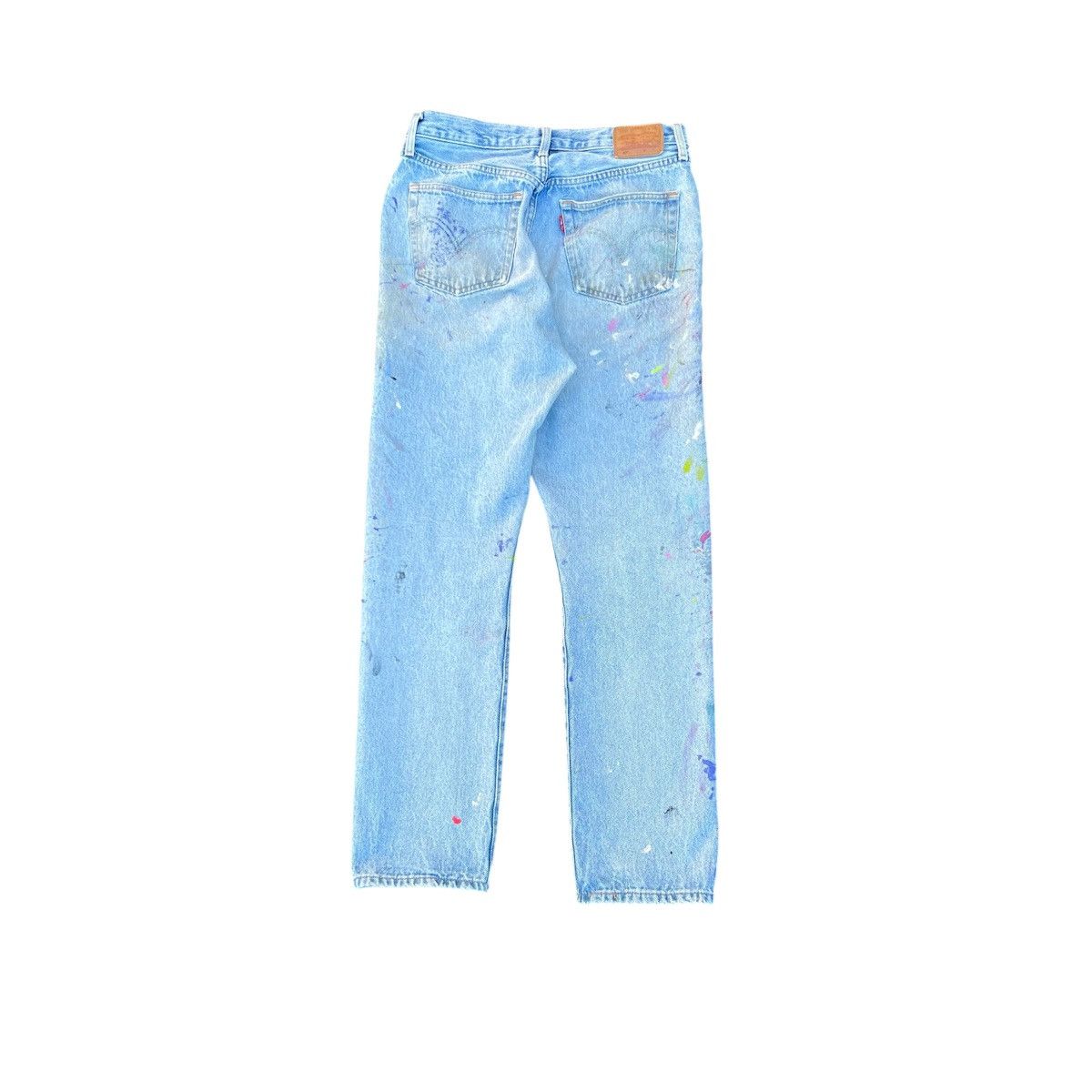 Levi's Vintage Distressed Thrashed Paint Splattered Levis 501 Jeans Size US 29 - 4 Thumbnail