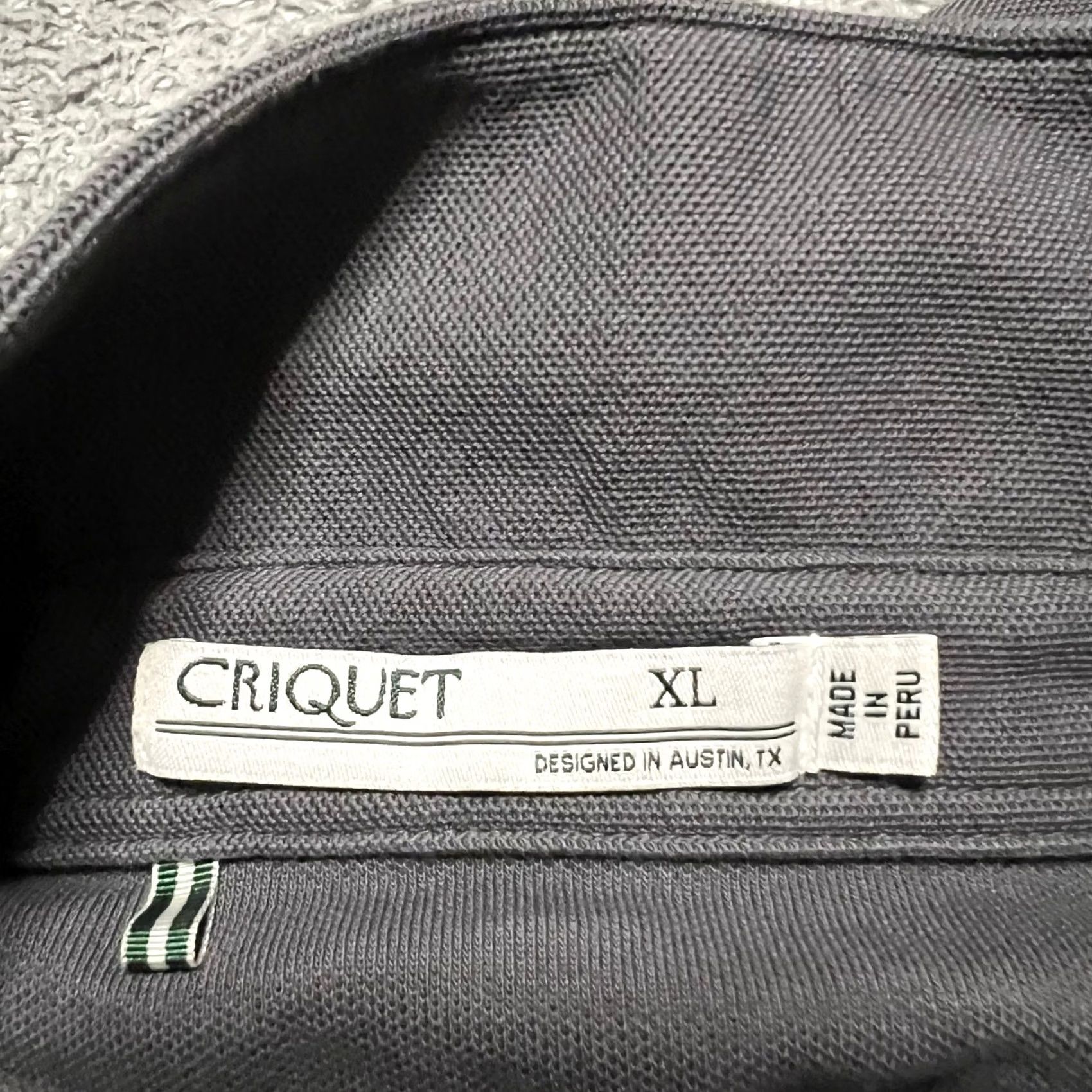 Vintage Criquet Polo Shirt Mens XL Grey Long Sleeve 100% Pima Cotton Solid Golf Size US XL / EU 56 / 4 - 6 Thumbnail