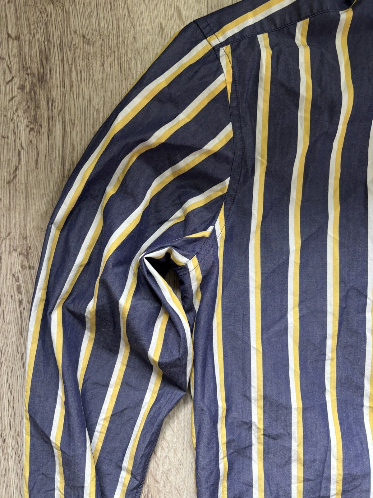 Maison Kitsune Maison Kitsuné Men’s Striped Shirt Size 38 Cotton Fox Logo Size US S / EU 44-46 / 1 - 6 Thumbnail