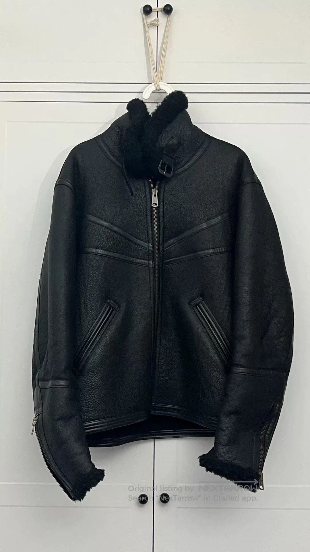 Vintage Vintage D-3 Leather Flight Jacket Men. Size US XXL / EU 58 / 5 - 1 Thumbnail