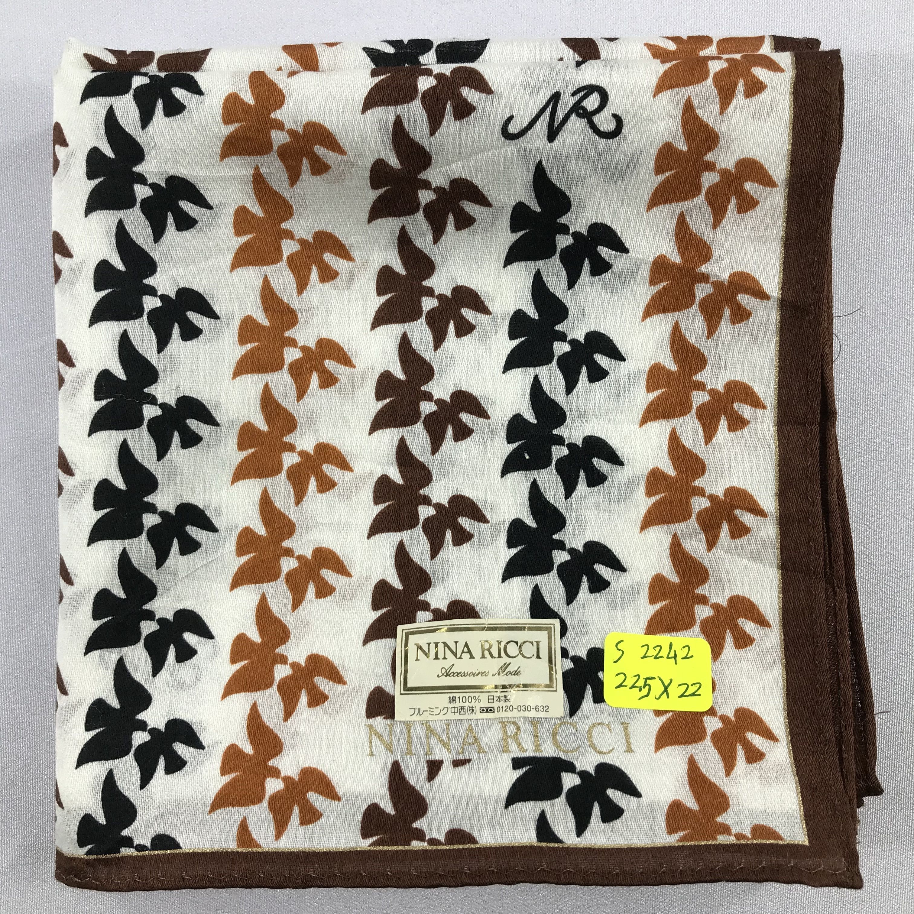 Nina Ricci × Vintage Nina Ricci Bandana / Handkerchief / Neckerchief - S2242 Size ONE SIZE - 5 Thumbnail