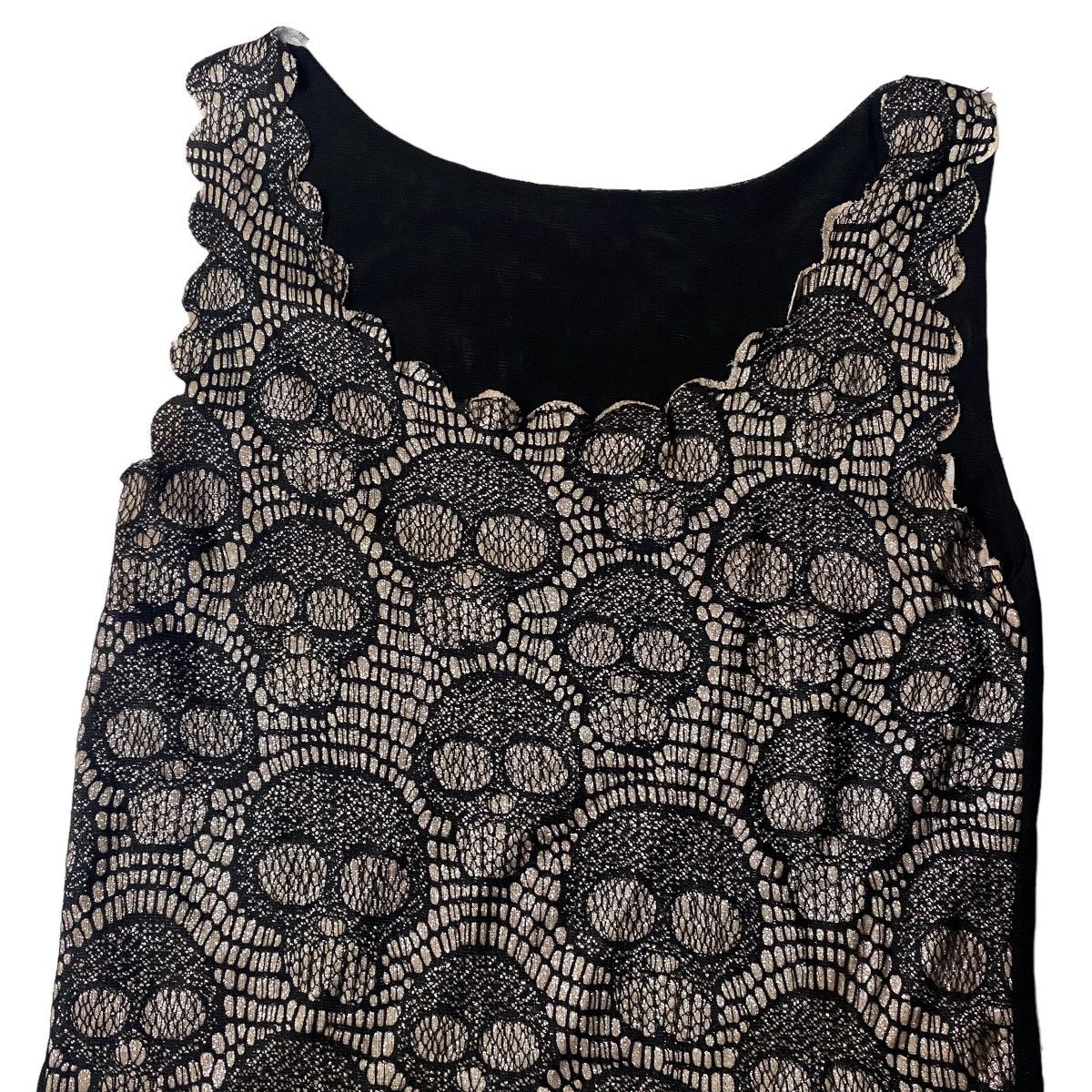 14th Addiction × Le Grande Bleu (L.G.B.) × Yasuyuki Ishii 2000's Cross Skull Mesh Tanktop Size US XXS / EU 40 - 2 Thumbnail