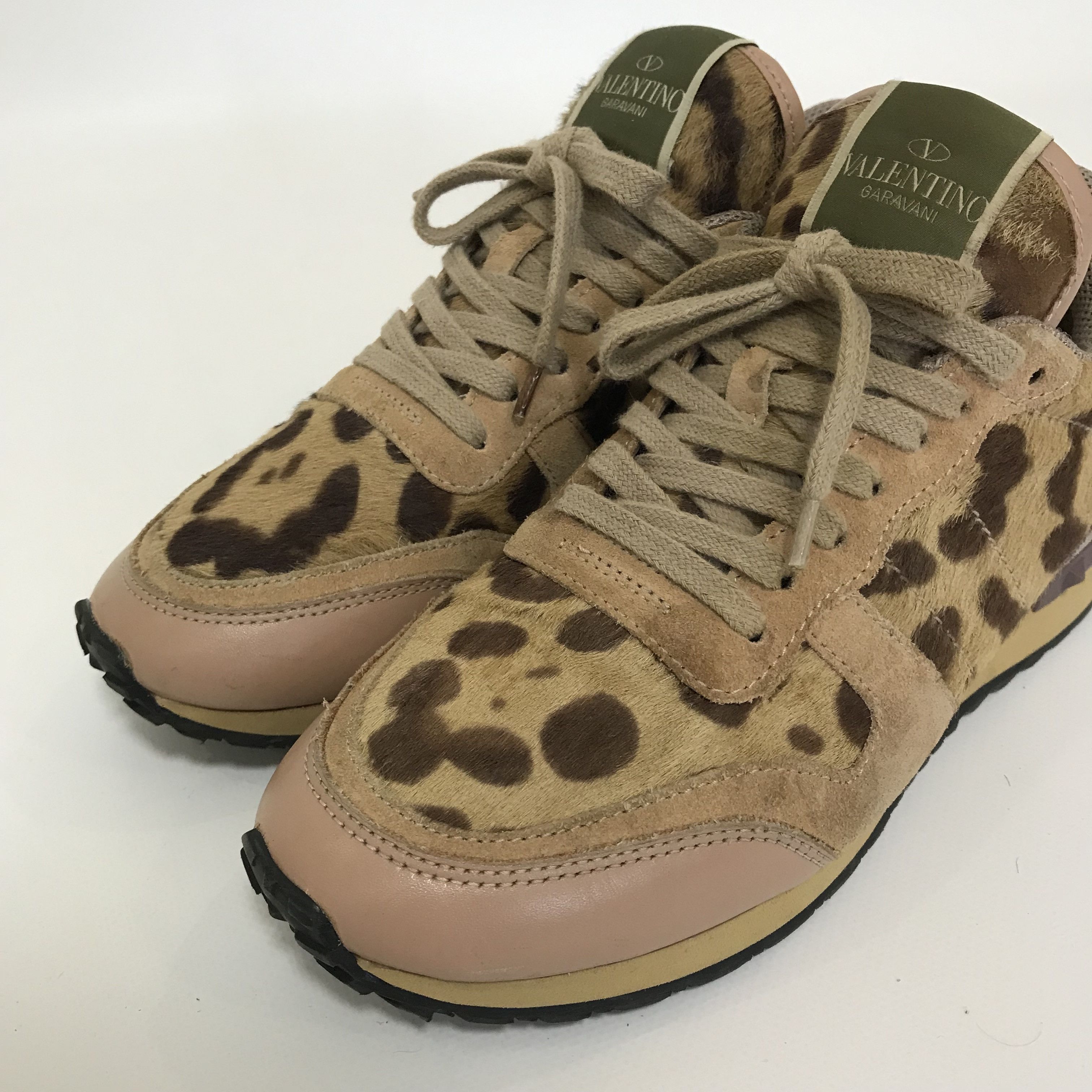 Valentino VALENTINO Garavani Rockrunner Leopard Print Sneakers Shoes Size US 6 / IT 36 - 10 Thumbnail