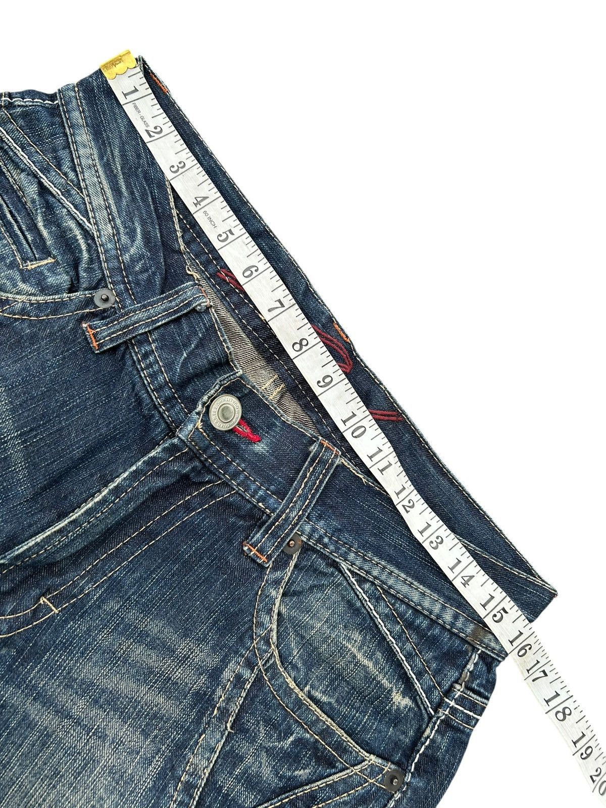 Kapital Flare Japanese Brand Three Stones Throw Denim Jeans Size US 32 / EU 48 - 10 Thumbnail