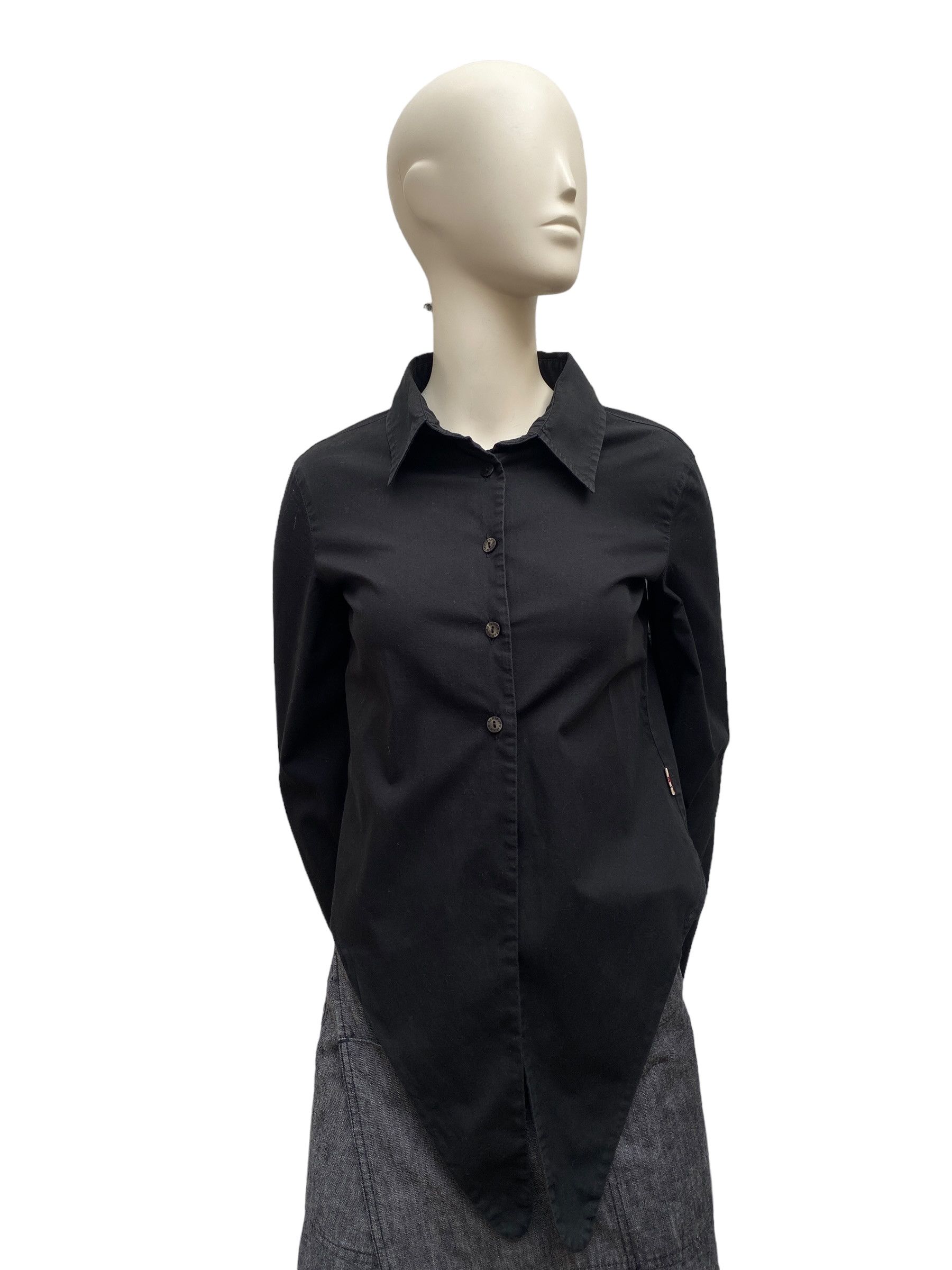 Jean Paul Gaultier Vintage JPG Black Shirt Size S / US 4 / IT 40 - 2 Thumbnail