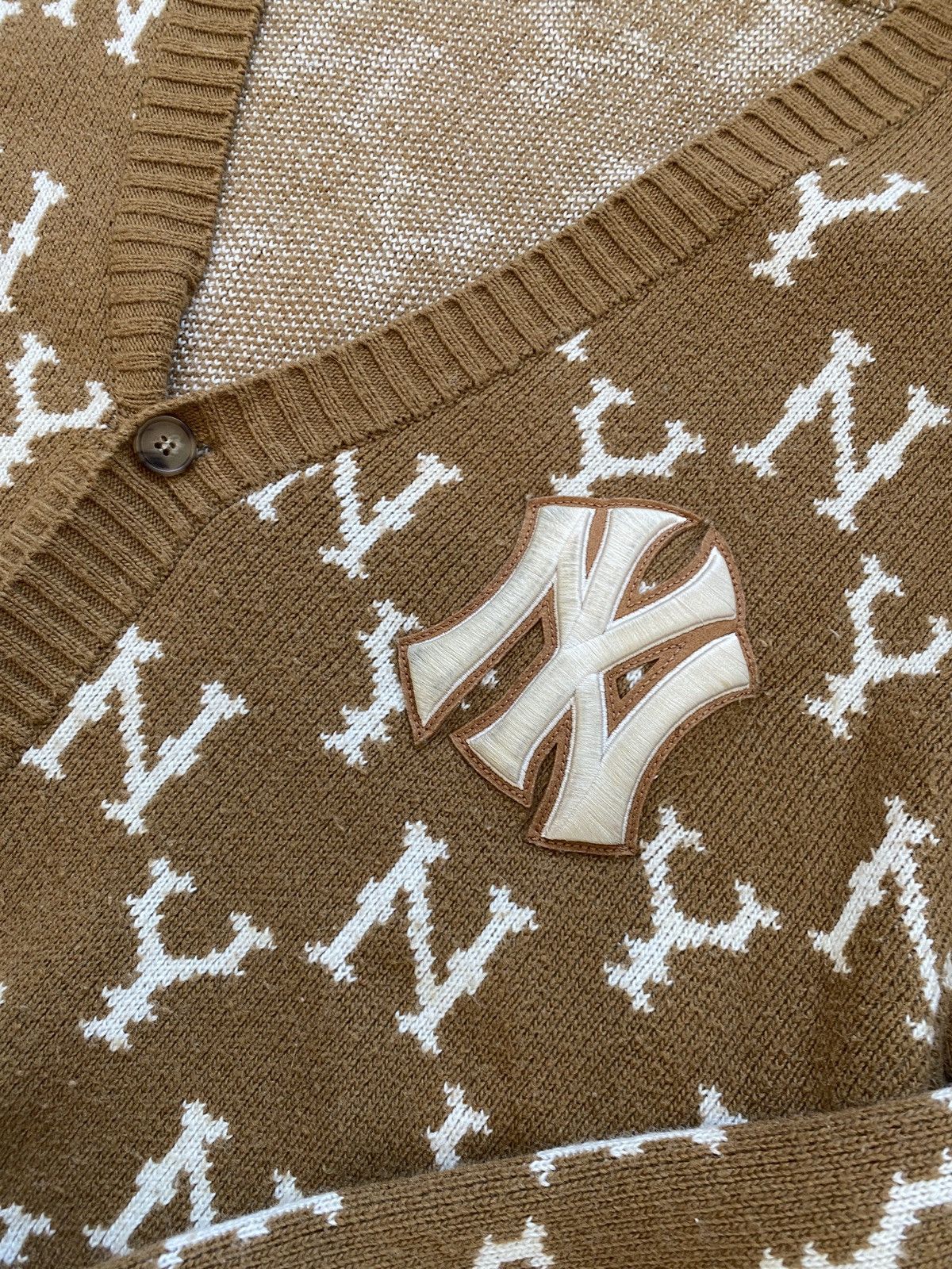 Japanese Brand Major Baseball New York Yankees Cardigan Monogram Korea Size US L / EU 52-54 / 3 - 4 Thumbnail