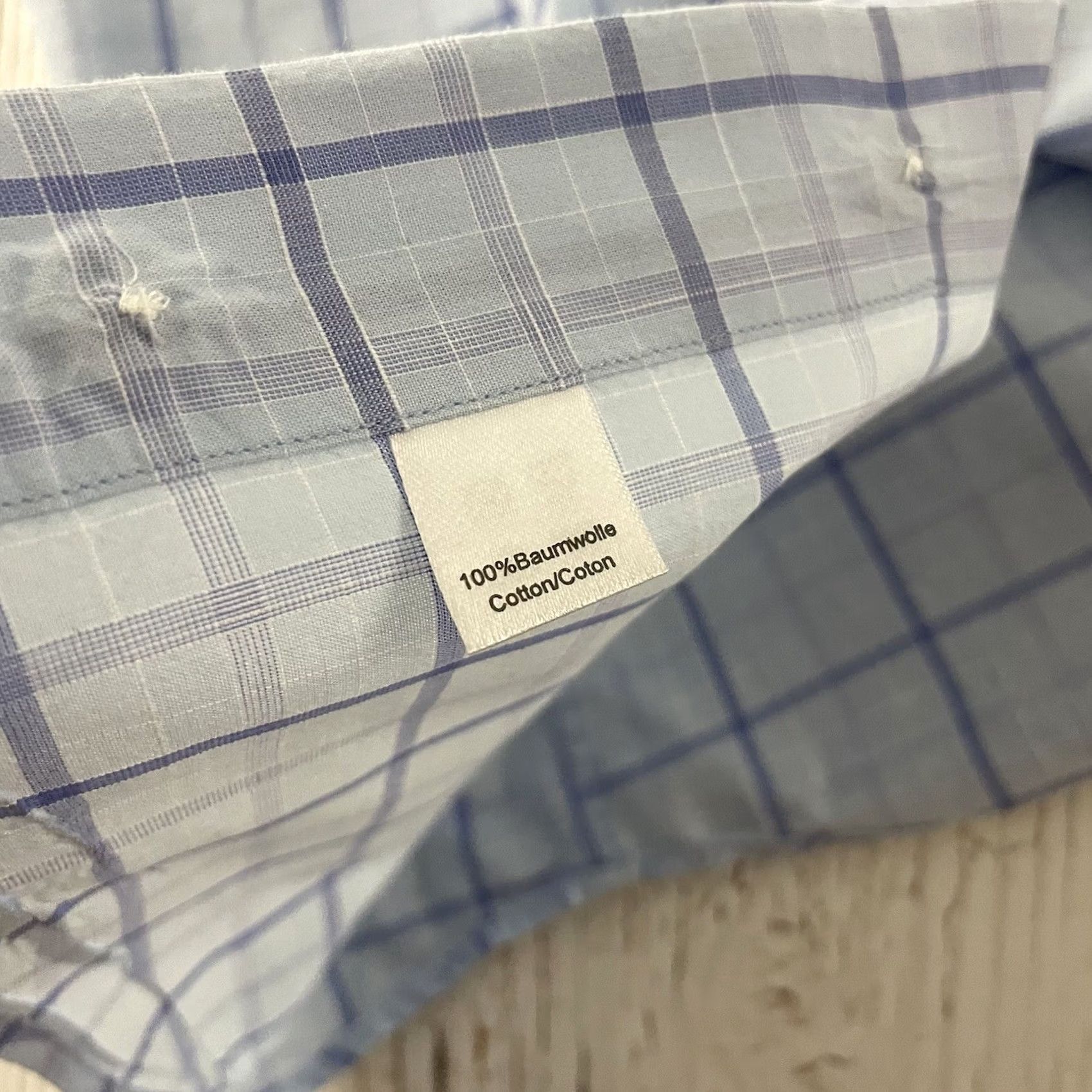 Vintage Ledbury Dress Shirt Plaid Long Sleeve Blue 15.5 Mens Classic/Fitted Sleeve High-Quality Shirt Size US L / EU 52-54 / 3 - 5 Thumbnail
