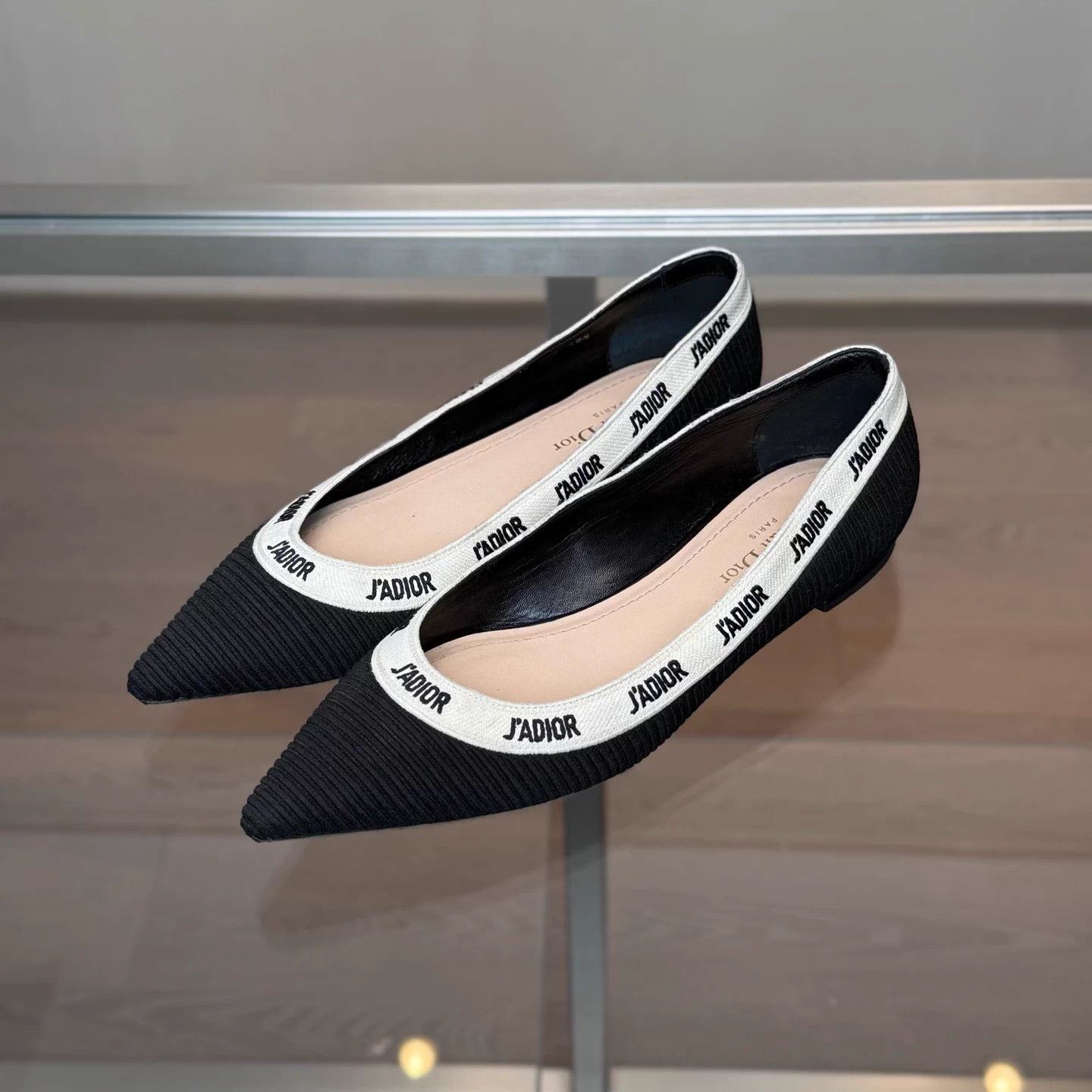 Dior Dior J'Adior Black Flats 38.5 98 Size US 8 / IT 38 - 1 Thumbnail