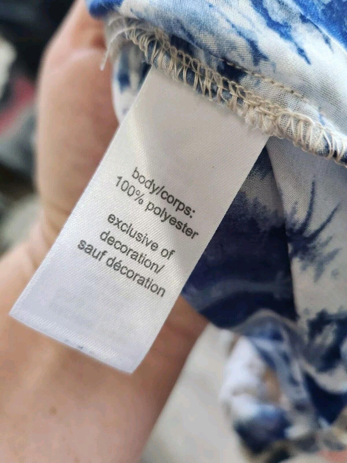 Designer Maurices Top Medium Tie Dye 3/4 Sleeves V Neck Boho Hippie Size M / US 6-8 / IT 42-44 - 6 Thumbnail