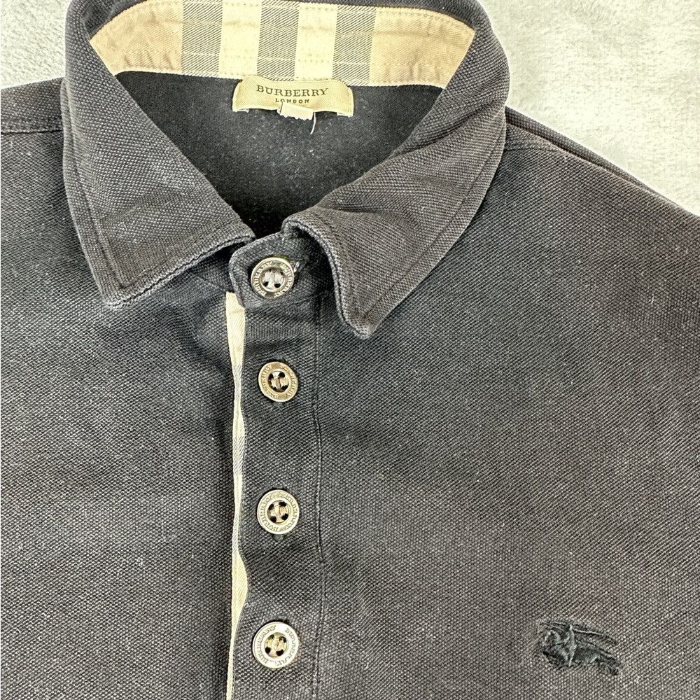 Burberry Burberry London Black Button Up Polo Shirt Men’s Size L Size US L / EU 52-54 / 3 - 4 Thumbnail