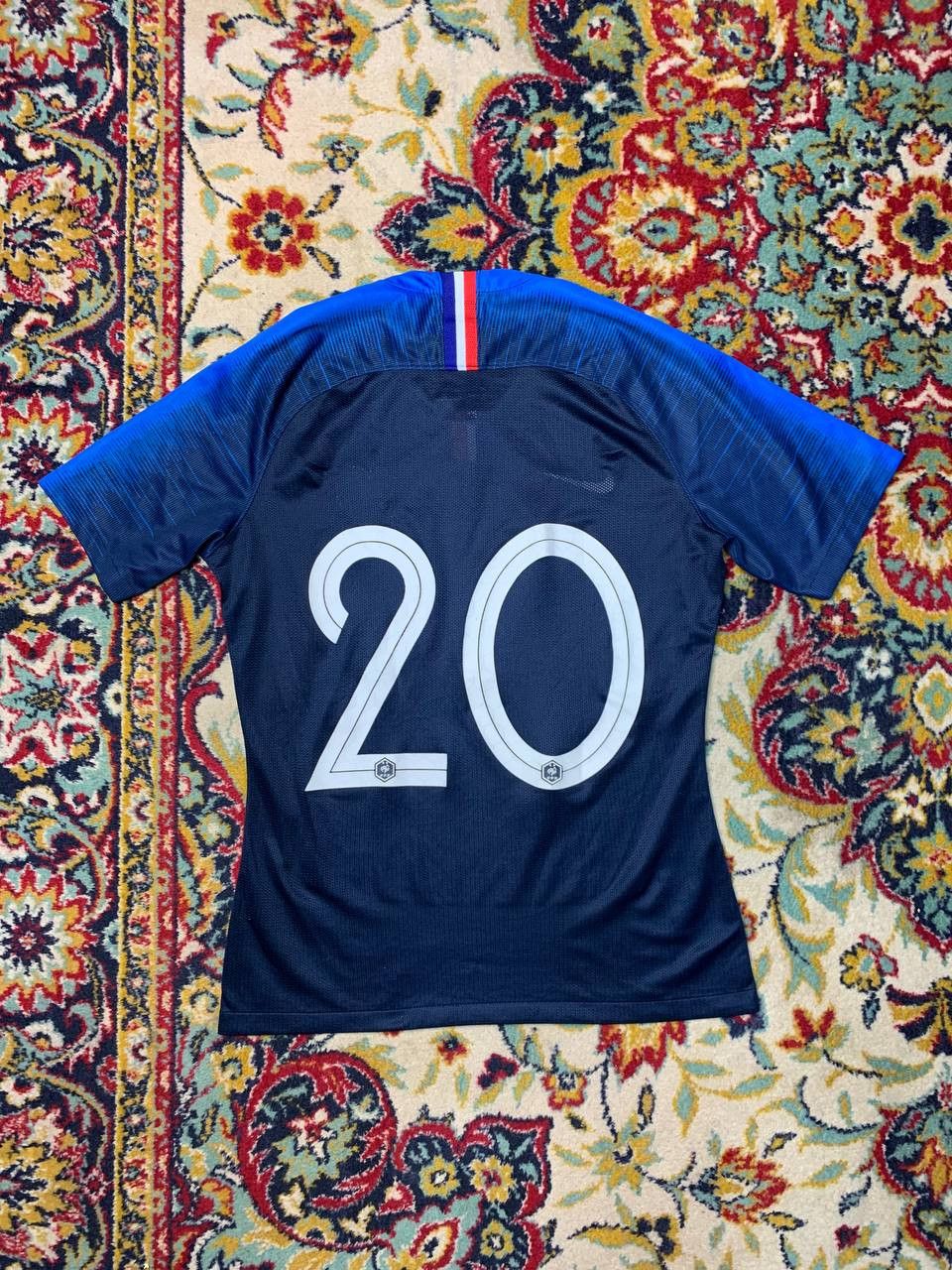 Nike France 2019 national team Soccer Jersey #20 match worn Size US M / EU 48-50 / 2 - 2 Thumbnail