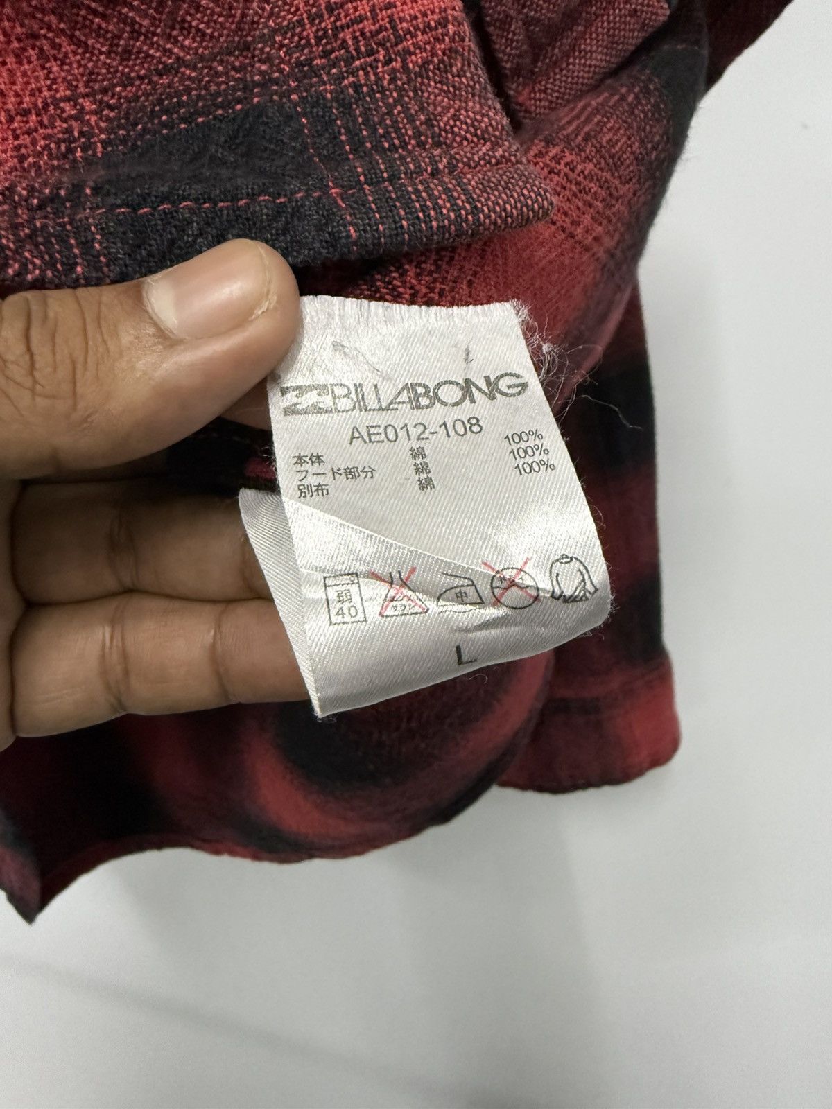 Billabong 🔥 Billabong Flannel Check Hoodie Sweat - L Size US M / EU 48-50 / 2 - 6 Thumbnail