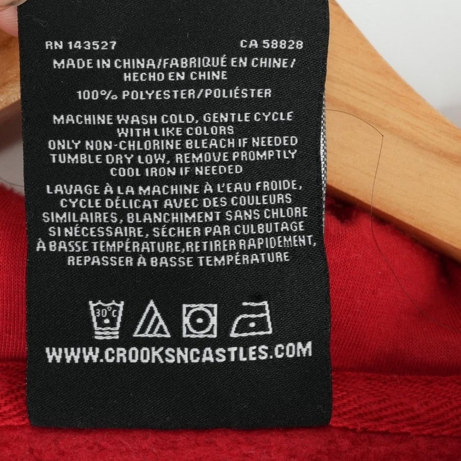 Crooks & Castles Crooks & Castles Hoodie Mens Large Chest Box Logo Sweatshirt Size US L / EU 52-54 / 3 - 8 Thumbnail