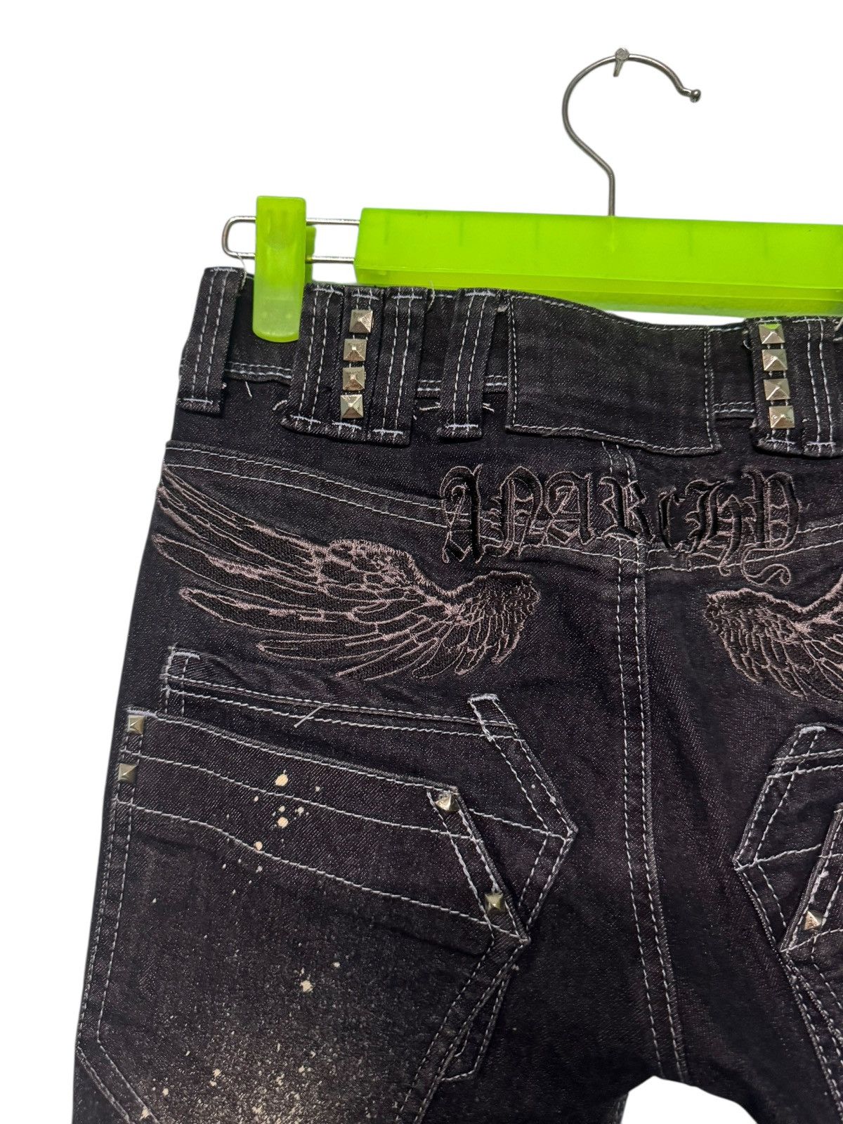 Japanese Brand PUNK DESIGN ANARCHY WINGS EMBROIDED FLARE LGB STYLE RARE Size US 32 / EU 48 - 10 Thumbnail