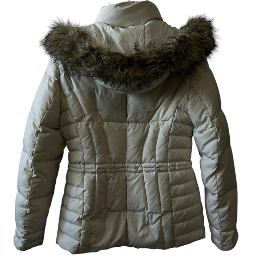 Designer Cozy Faux Fur Hooded Puffer Jacket Size S / US 4 / IT 40 - 3 Thumbnail
