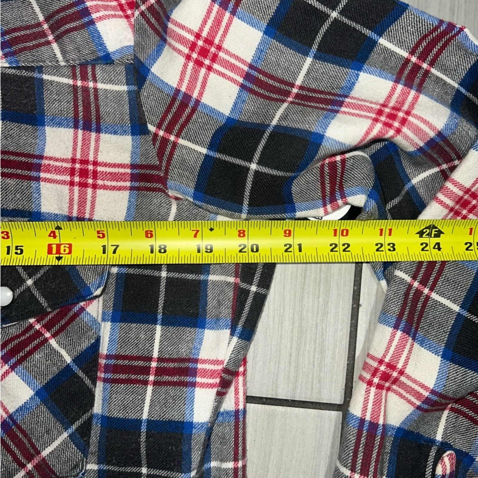FiveBrother Five Brother Dakota Plaid pearl Button-Up Long Sleeve Size US M / EU 48-50 / 2 - 6 Thumbnail