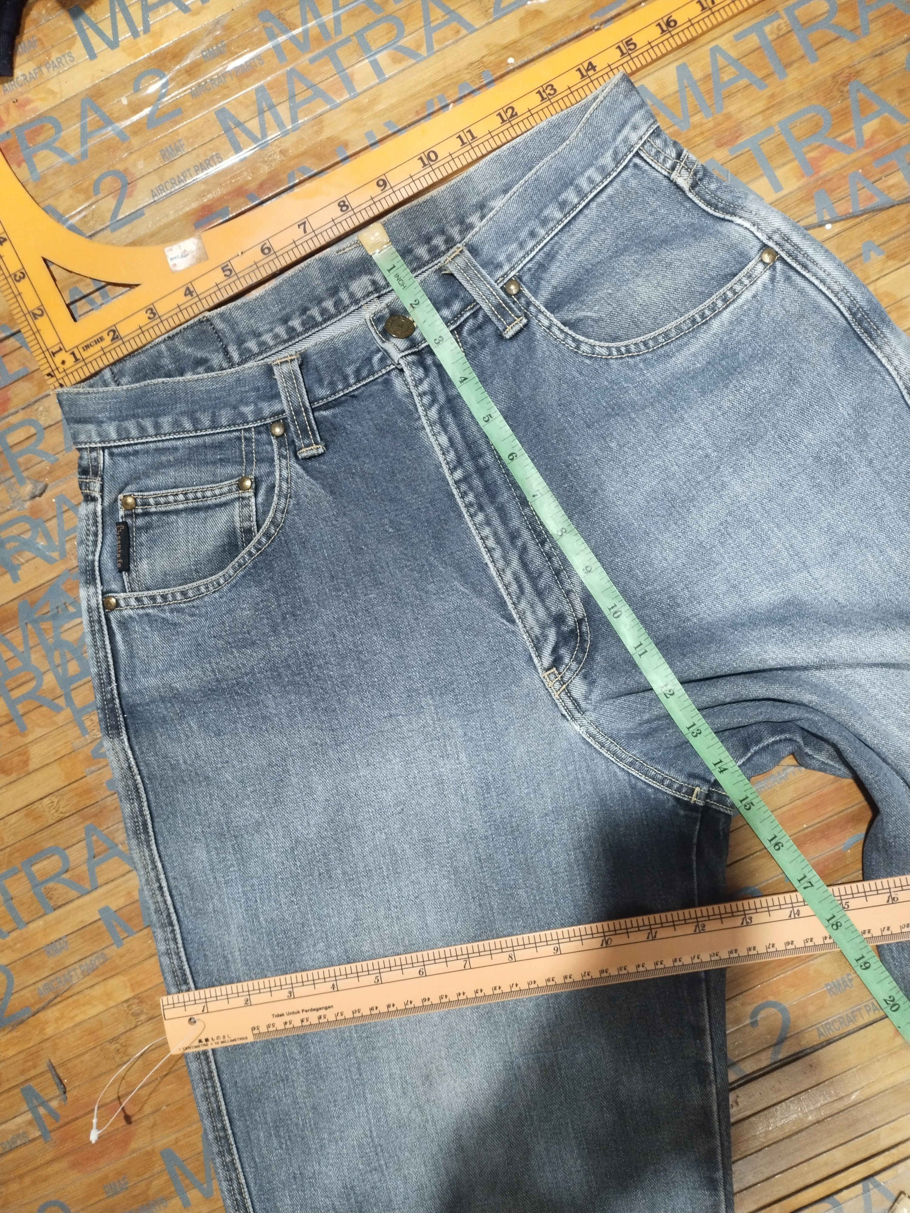 Japanese Brand × Vintage Jeans Santafe, Hip Hot Distressed Denim Sz 29" Size US 29 - 6 Thumbnail