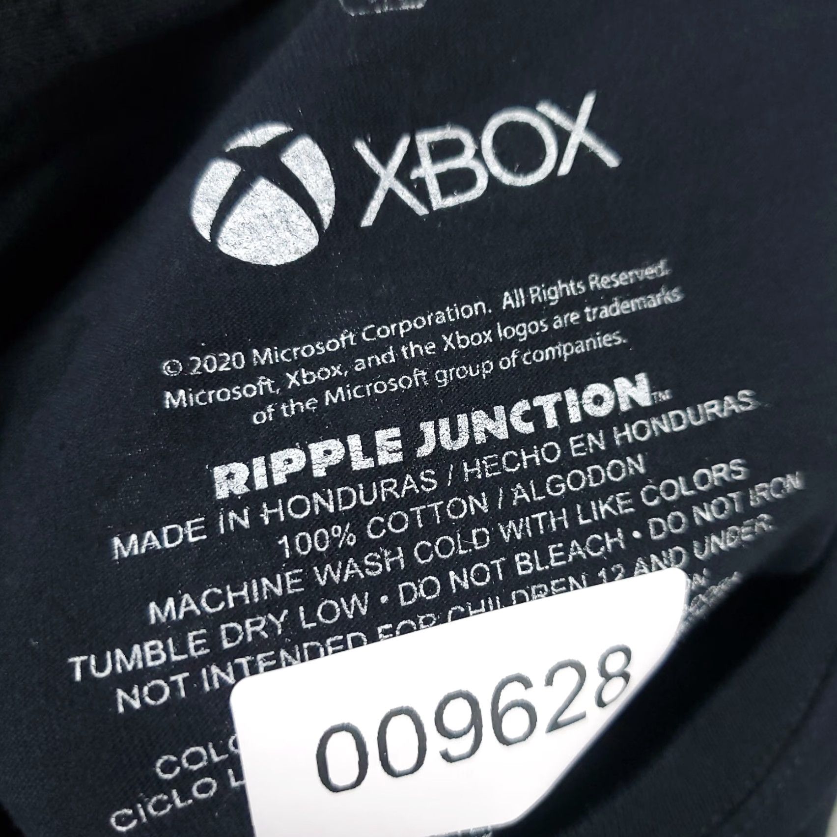 Ripple Junction XBOX Microsoft Gaming Ripple Junction T-Shirt Mens Size M Black Short Sleeve Crew Neck Cotton Logo Graphic Unisex Adults All Seasons - Size US M / EU 48-50 / 2 - 6 Thumbnail