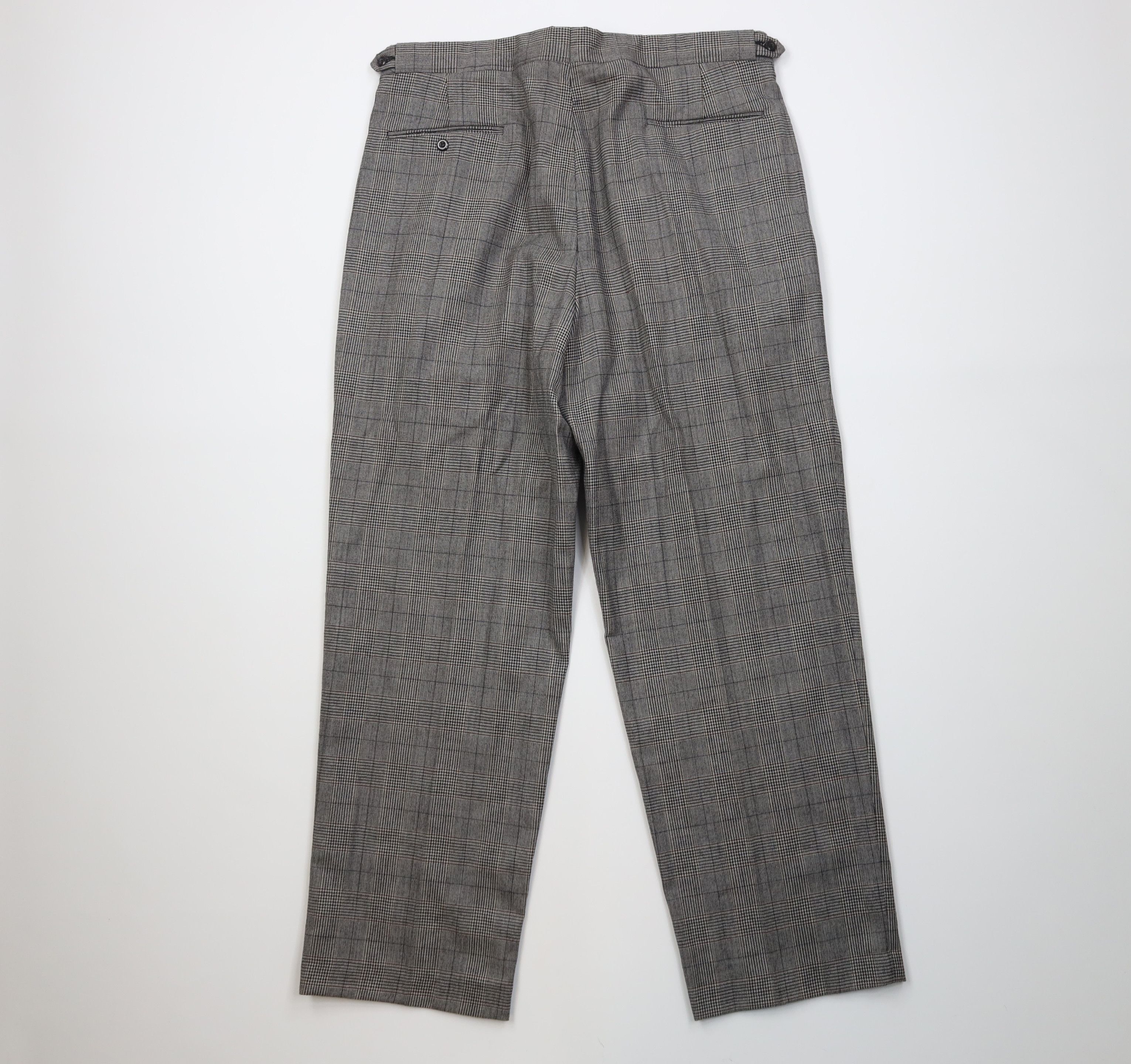 Vintage Vintage 70s Streetwear Knit Wide Leg Chino Pants Plaid USA Size US 34 / EU 50 - 9 Thumbnail
