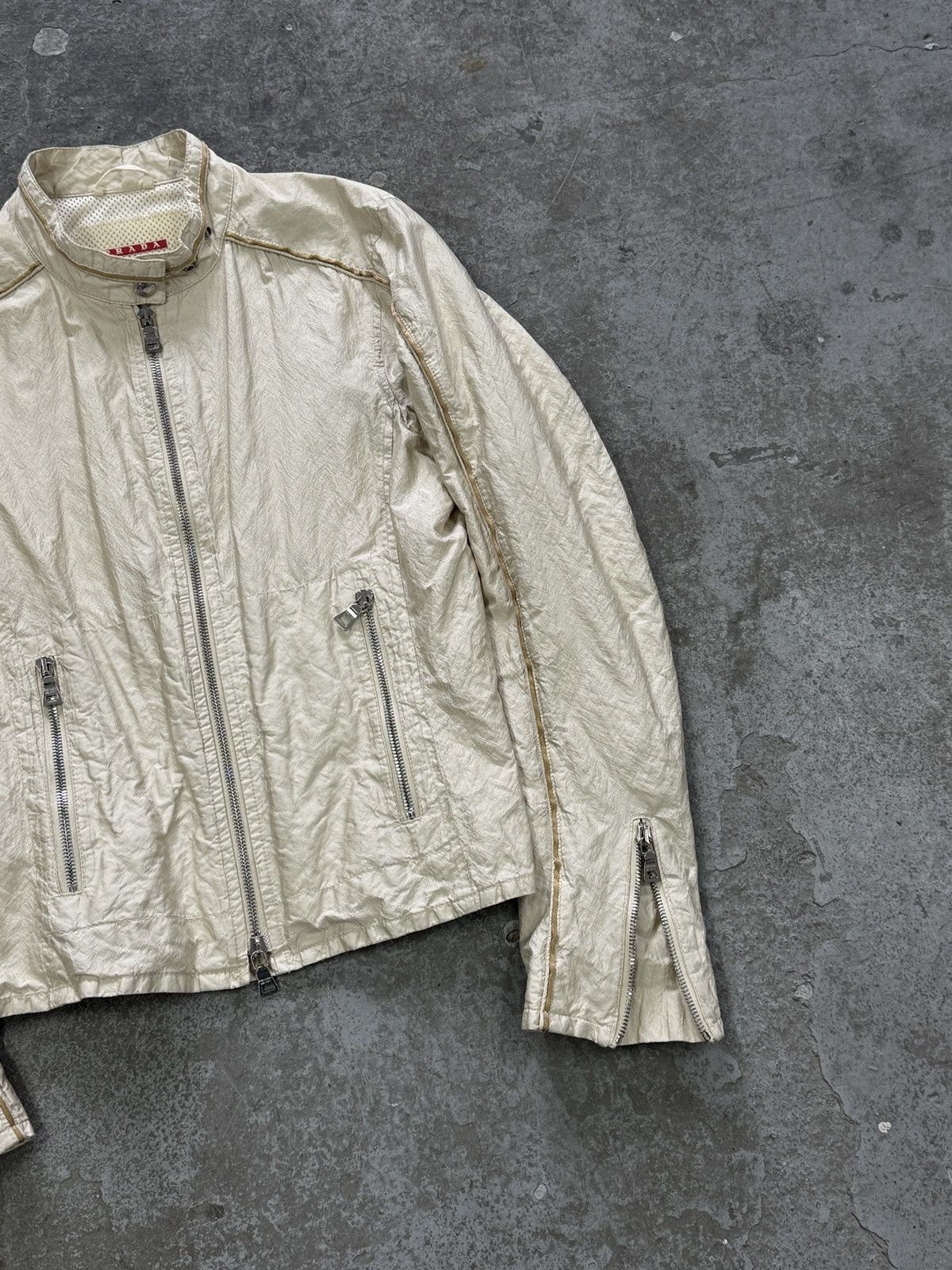 Prada Vintage Prada Nylon Racing Jacket Size S / US 4 / IT 40 - 6 Thumbnail