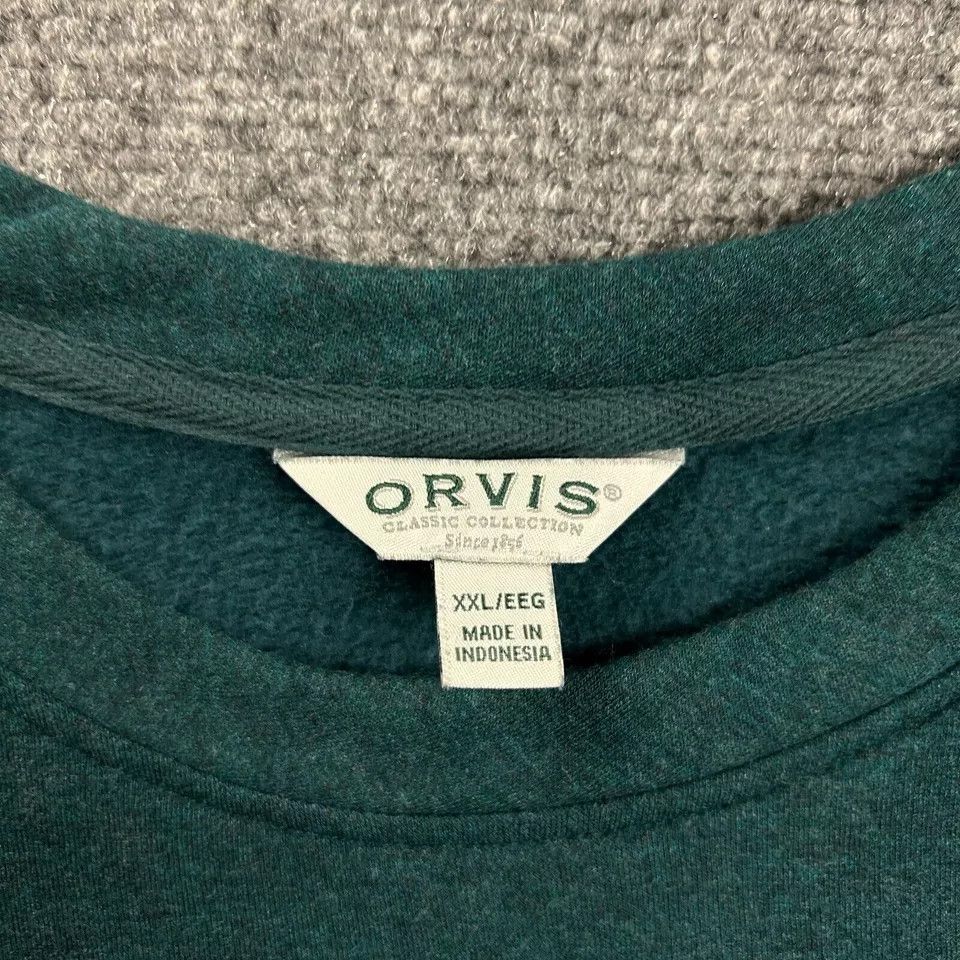 Orvis Orvis Sweatshirt Womens XXL Green Classic Collection 2XL Size XXL / US 16-18 / IT 52-54 - 3 Thumbnail