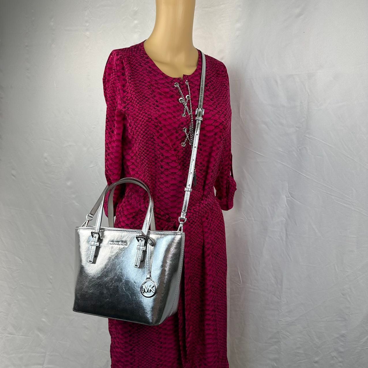 Michael Kors Michael Kors 35H3GTVT0M Jet Set Travel XS Metallic Size ONE SIZE - 2 Thumbnail