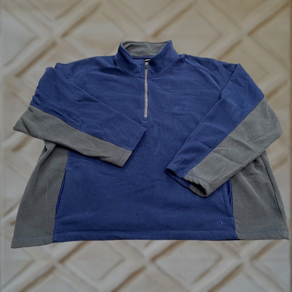 Athletic Works Athletic Works Fleece Jacket Mens 3XL Blue Gray Zip Casual Outdoor Hiking Size US XXL / EU 58 / 5 - 1 Thumbnail