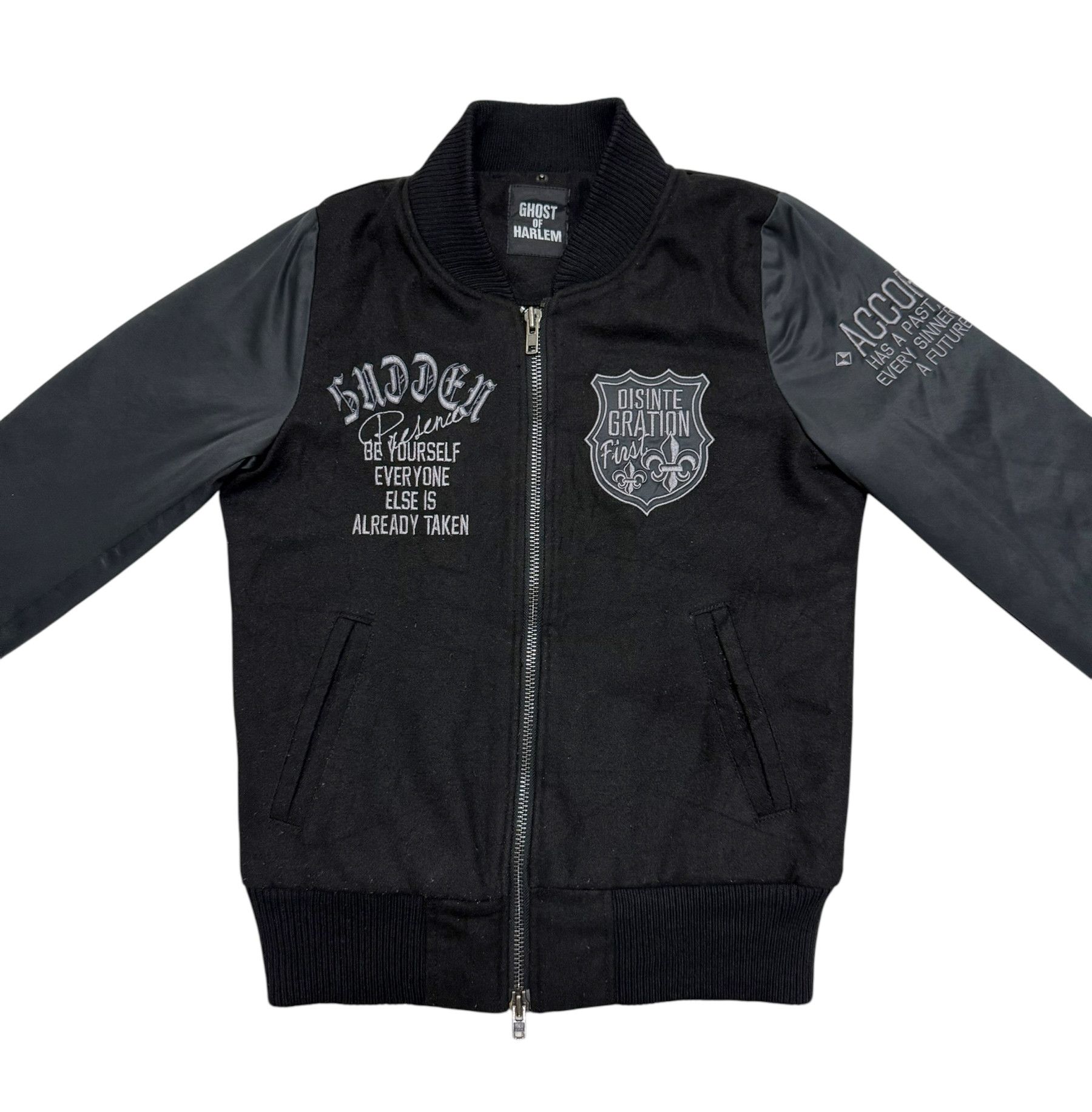 Japanese Brand Ghost Of Harlem Skull Wool Varsity Jacket Size US S / EU 44-46 / 1 - 5 Thumbnail