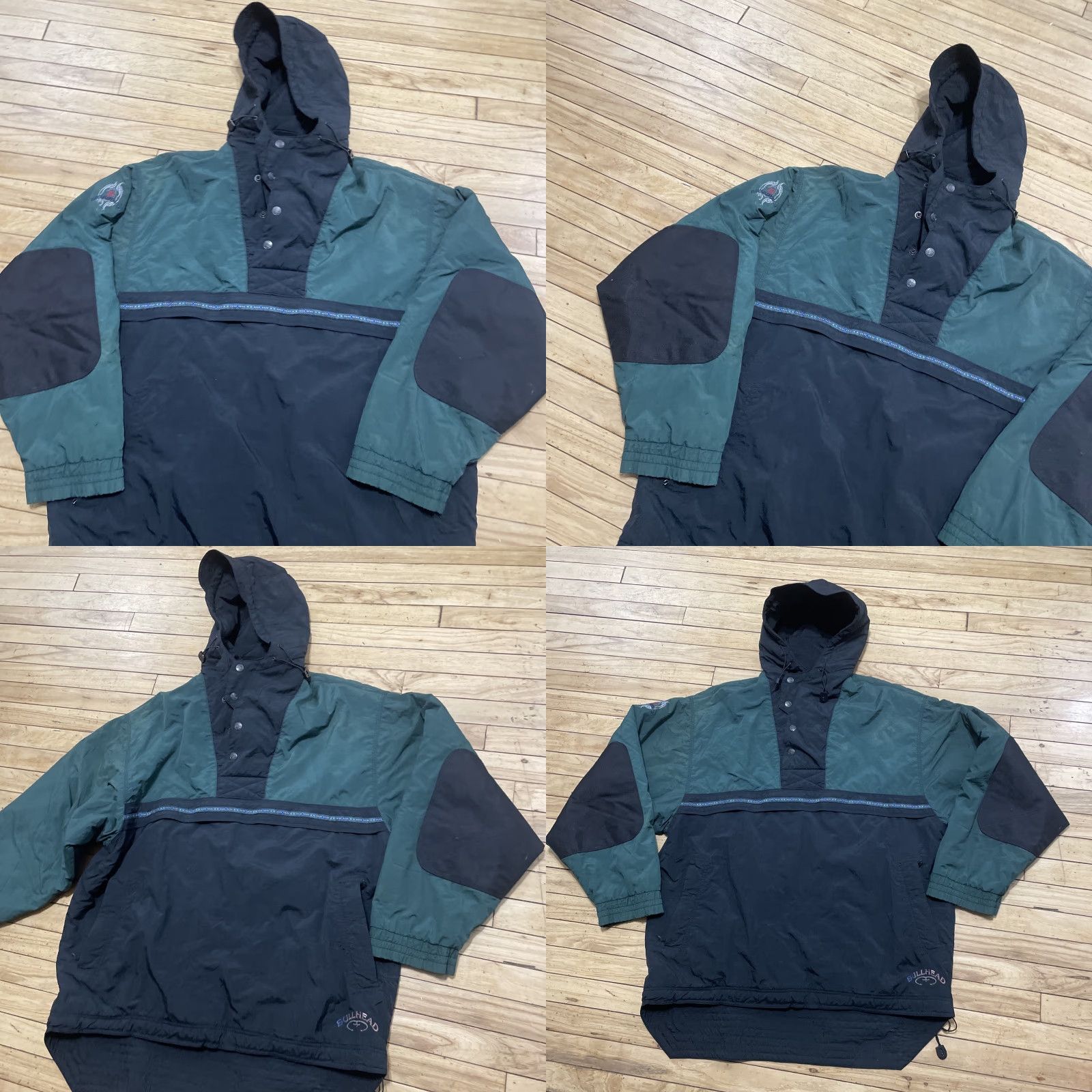 KangaROOS VINTAGE Bullhead Snow Puffer Jacket Men XL Green Aztec Kangaroo Hooded Size US XL / EU 56 / 4 - 11 Thumbnail