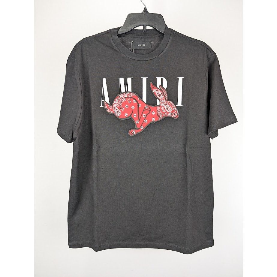 Amiri o1rshd1 CNY Rabbit Logo T-Shirt in Black Size US M / EU 48-50 / 2 - 3 Thumbnail
