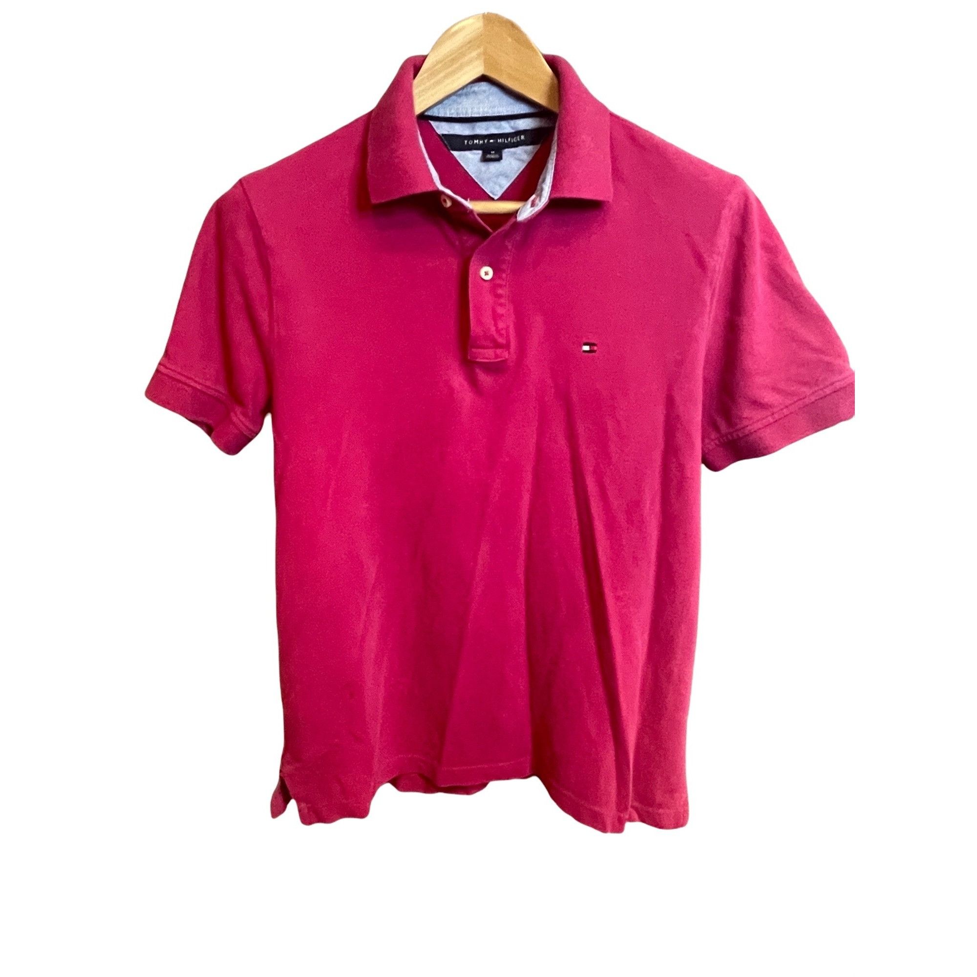 Tommy Hilfiger Tommy Hilfiger Mens Red Polo Shirt Size M Short Sleeve Class Size US M / EU 48-50 / 2 - 1 Thumbnail