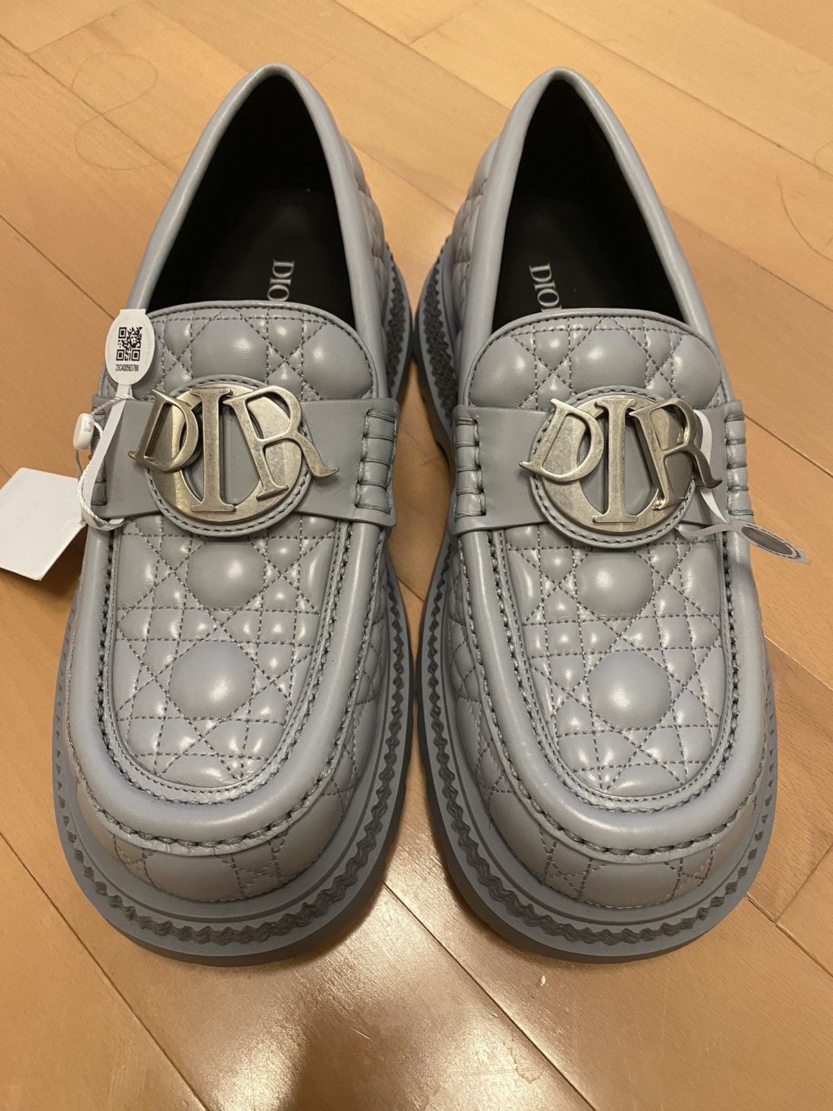 Dior Dior grey cannage buffalo loafers 41 Size US 8 / EU 41 - 4 Thumbnail