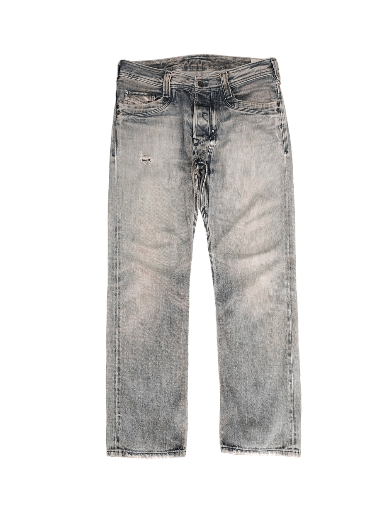 Diesel Vintage Y2k Diesel Timmen Distress Faded Denim Jeans Size US 31 - 2 Thumbnail
