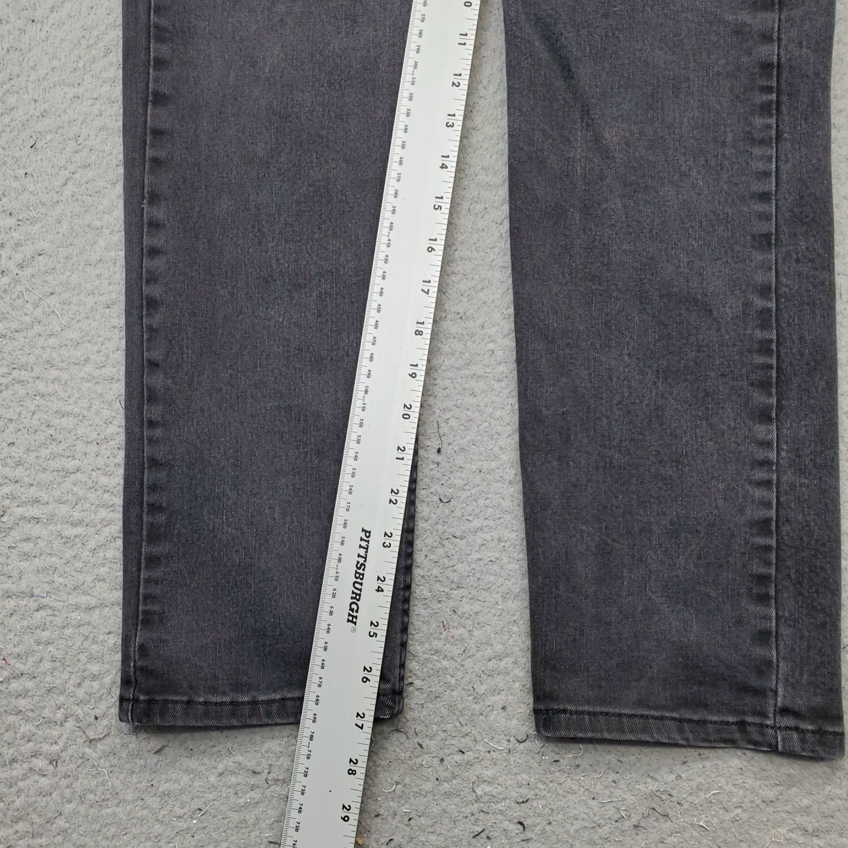 Levi's Levi's 502 Straight Jeans Mens Size 33 Mens Black Denim Stretch Comfort Jeans Size US 33 - 4 Thumbnail